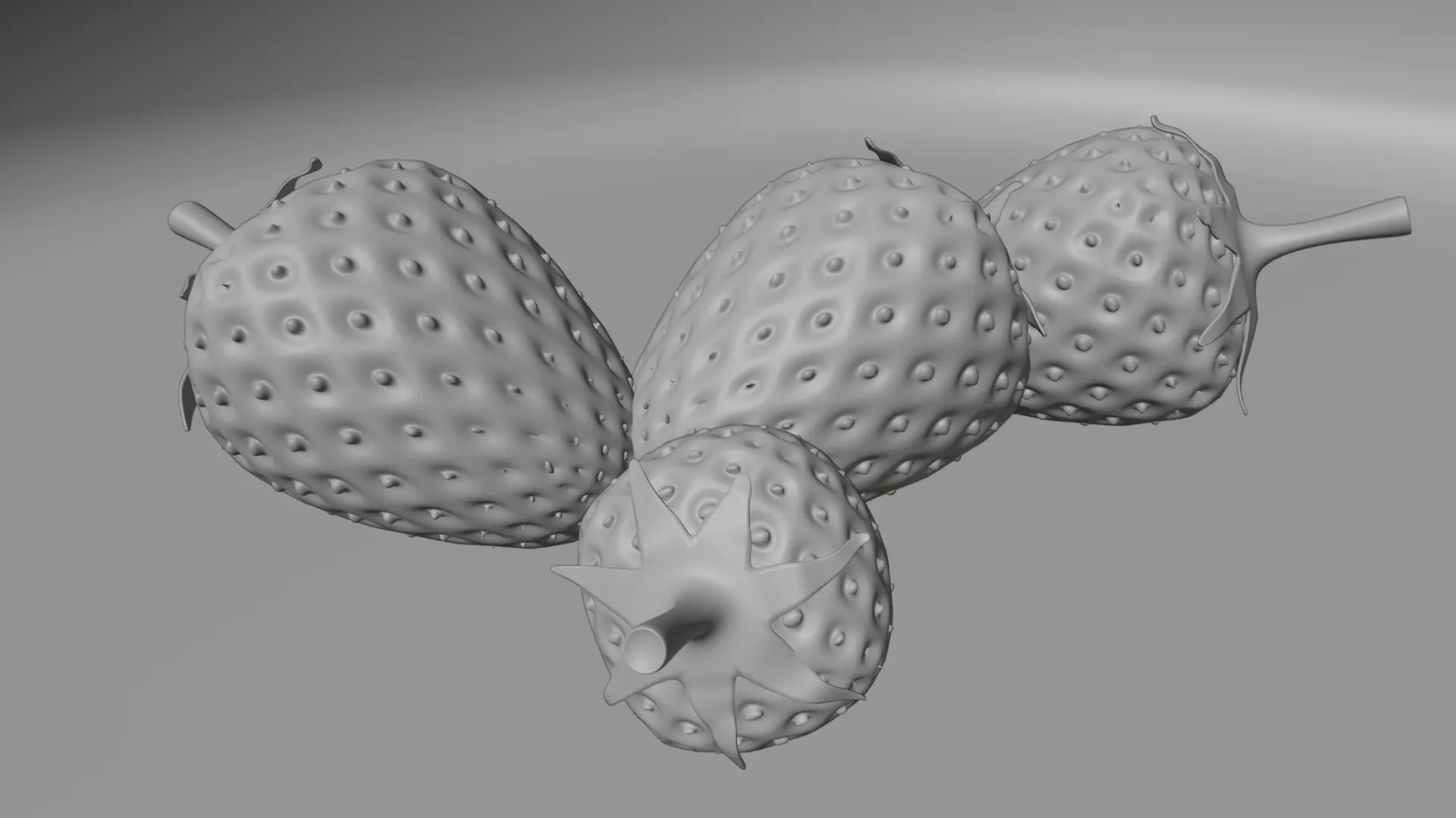 Strawberry 3D model_6