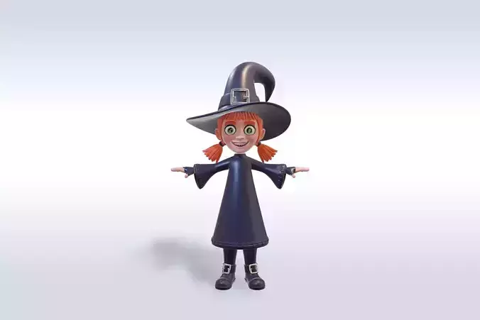 Cheerful Pumpkin Boy Halloween Character