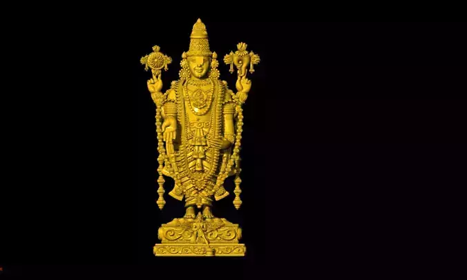 thirupathi balaji 3d printed model