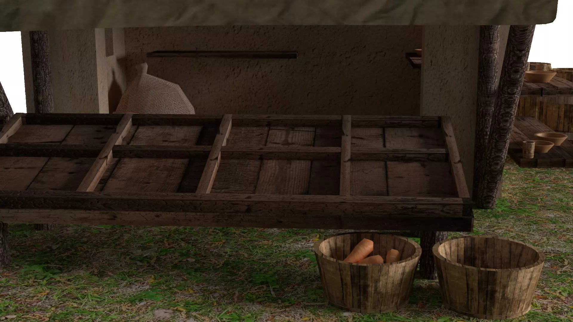 Medieval market 3D model_5