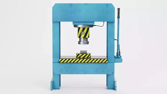 Hydraulic Press V2 - Optimized for Physics Simulations