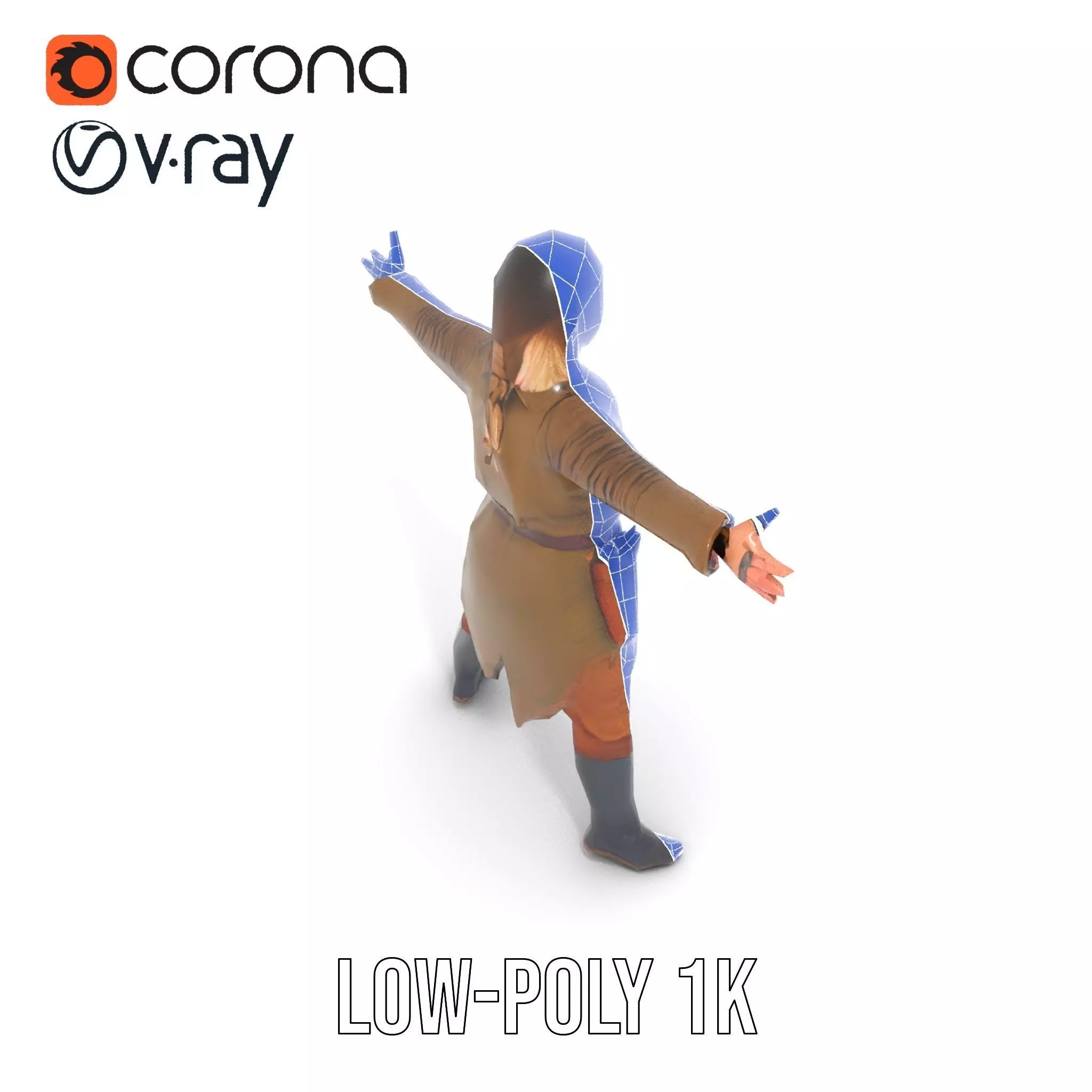 Elven Archer Outfit model pack Low-poly 3D model_30