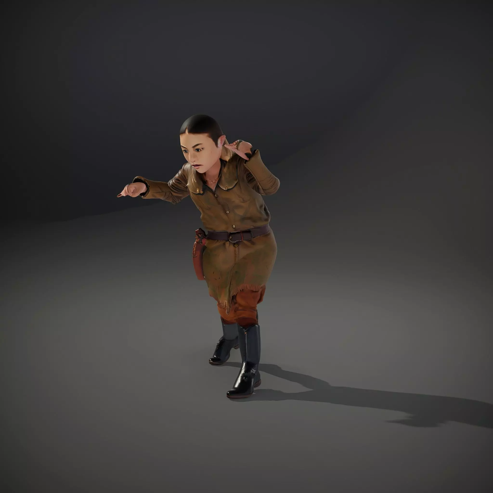 Elven Archer Outfit model pack Low-poly 3D model_10