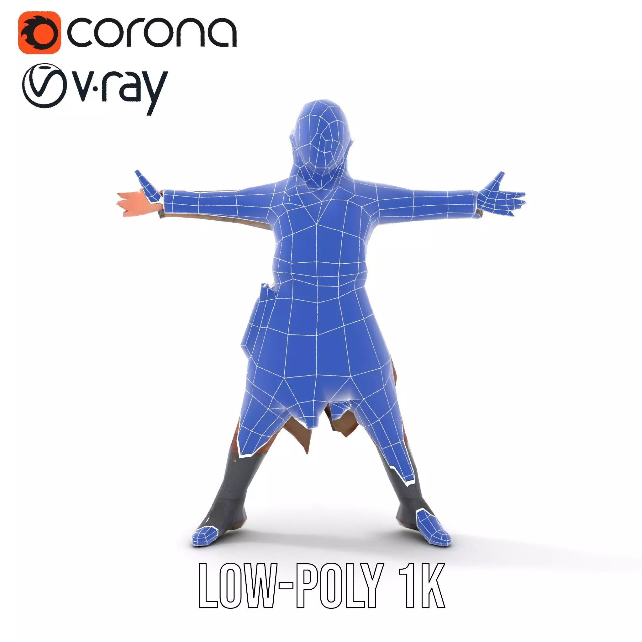 Elven Archer Outfit model pack Low-poly 3D model_25