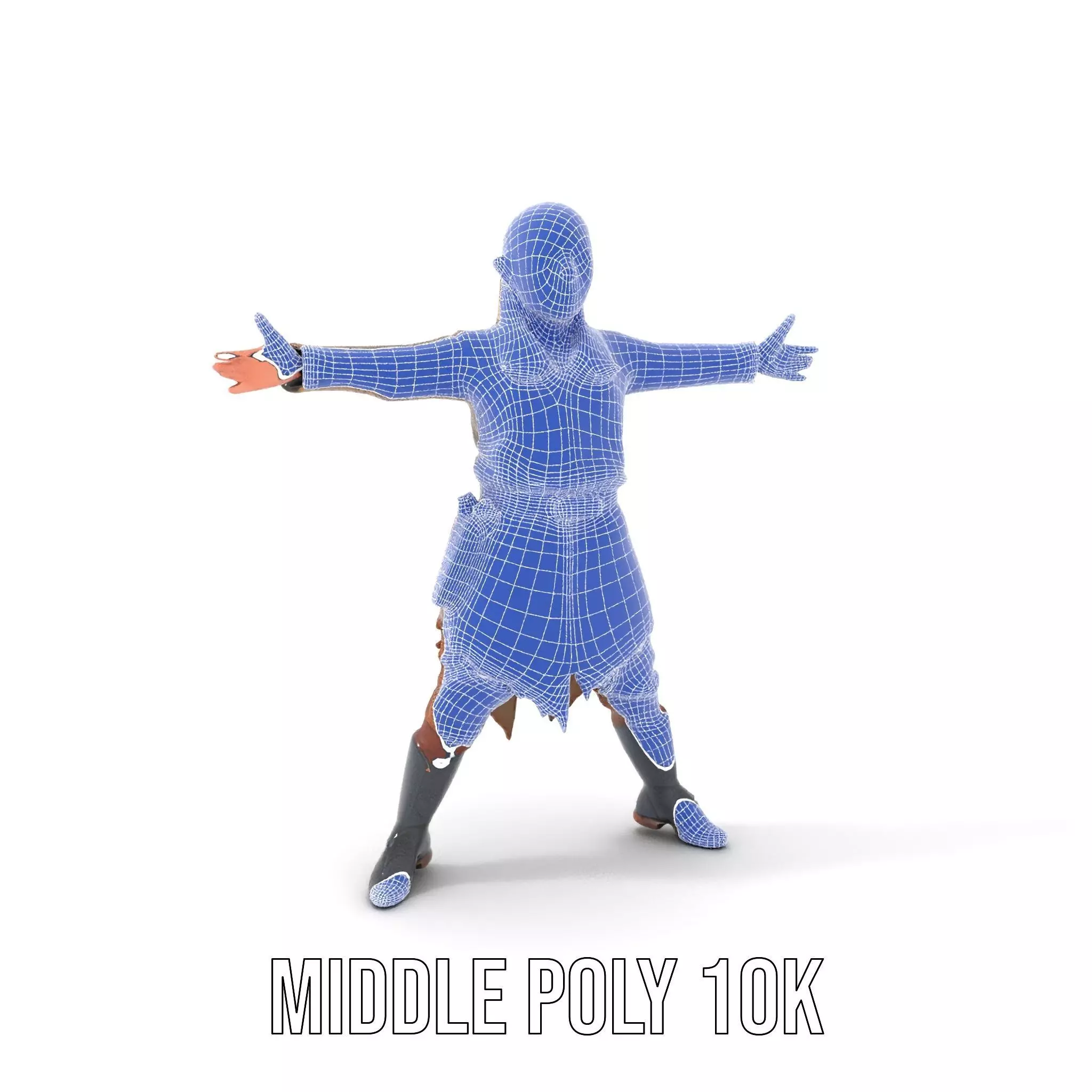 Elven Archer Outfit model pack Low-poly 3D model_11