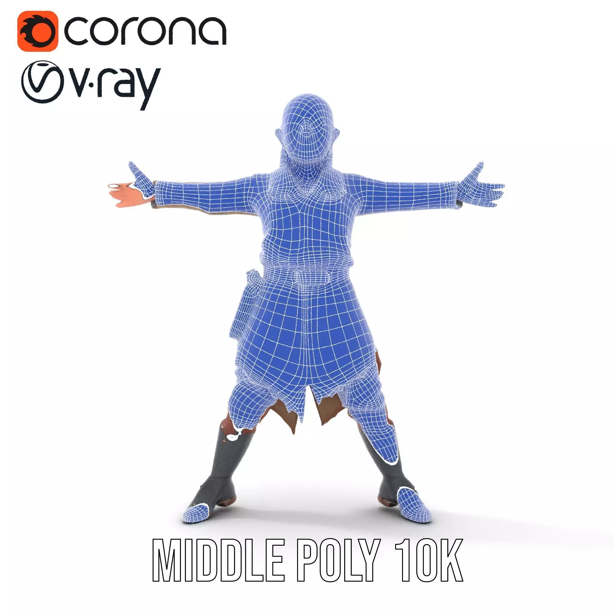 Elven Archer Outfit model pack Low-poly 3D model_21