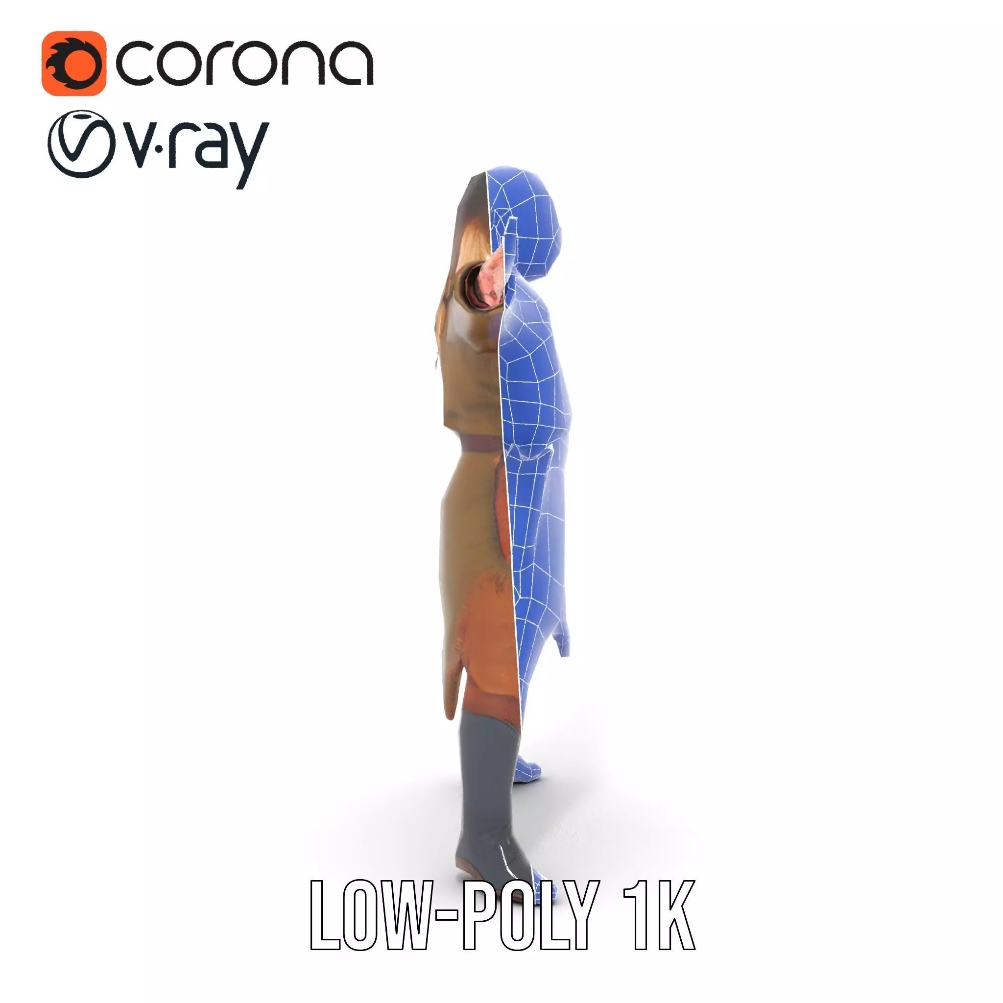 Elven Archer Outfit model pack Low-poly 3D model_28