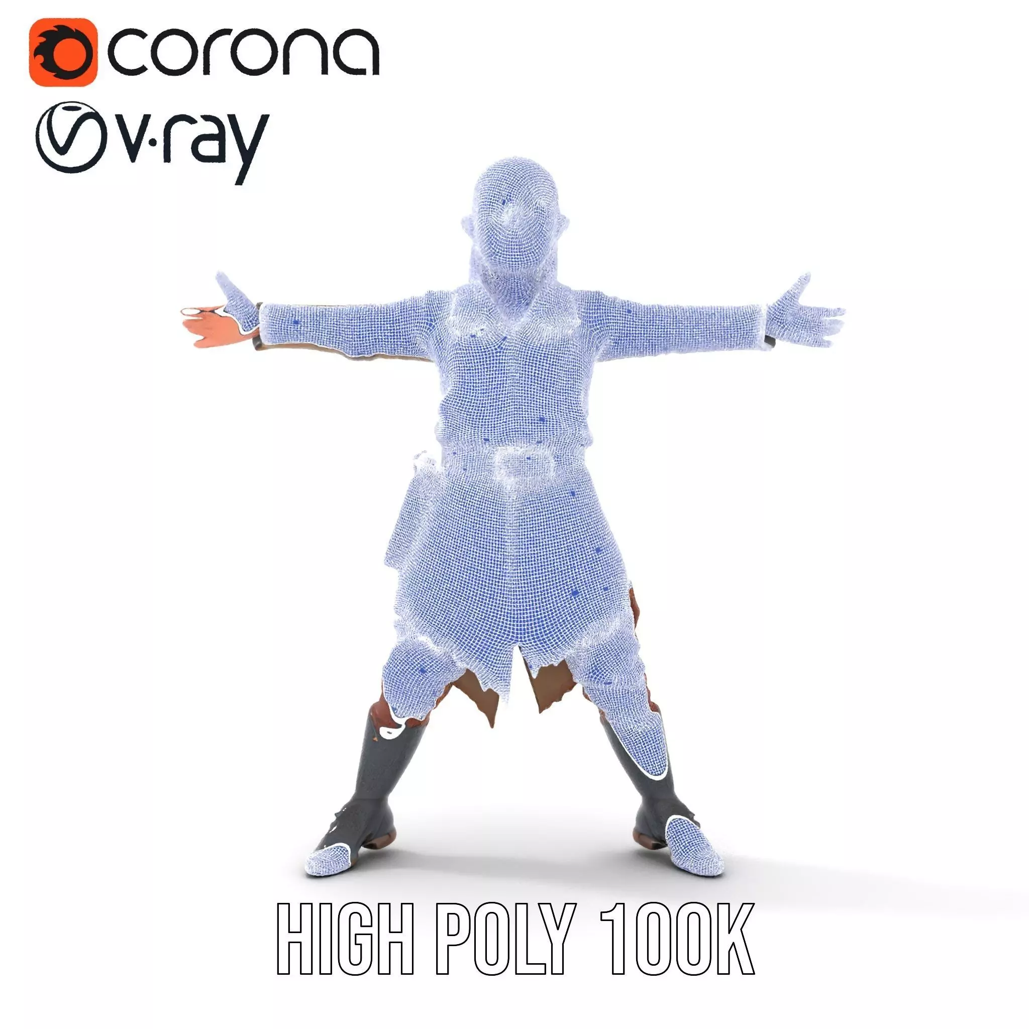 Elven Archer Outfit model pack Low-poly 3D model_34