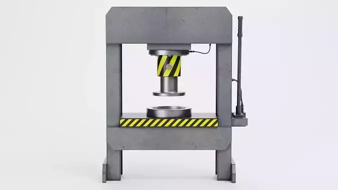 Hydraulic Press V3 - Optimized for Physics Simulations