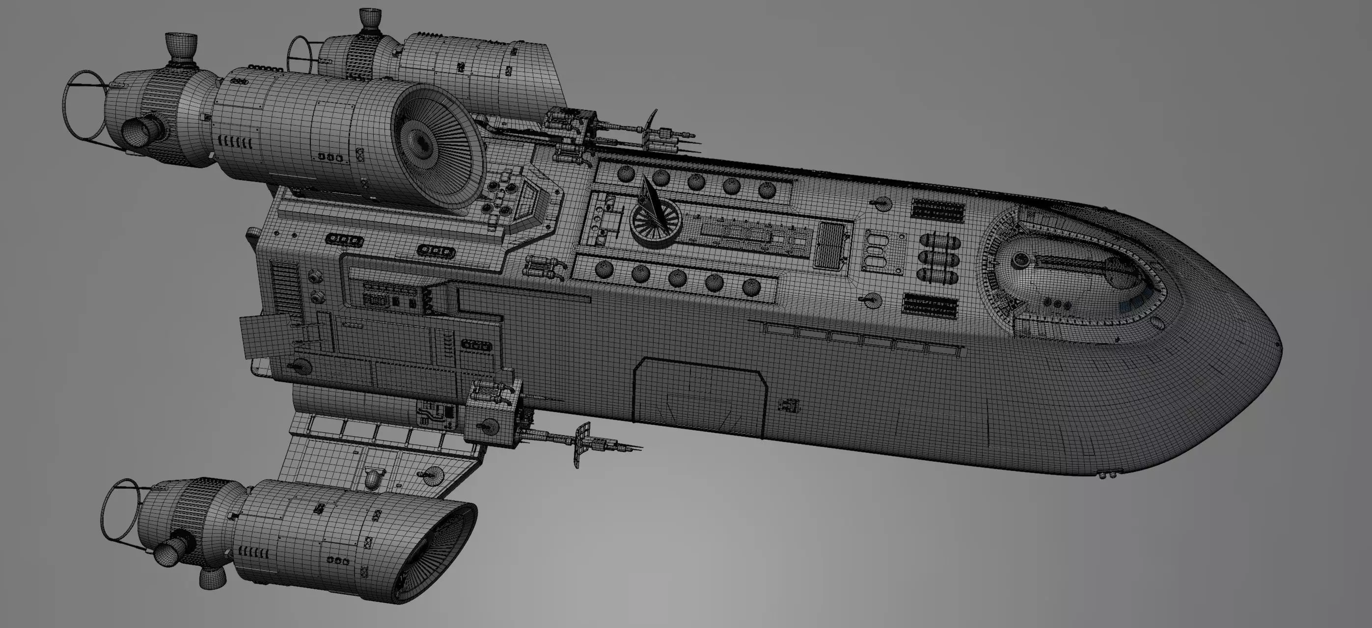 Battlestar Galactica - Standard Colonial Transport 3D model_21