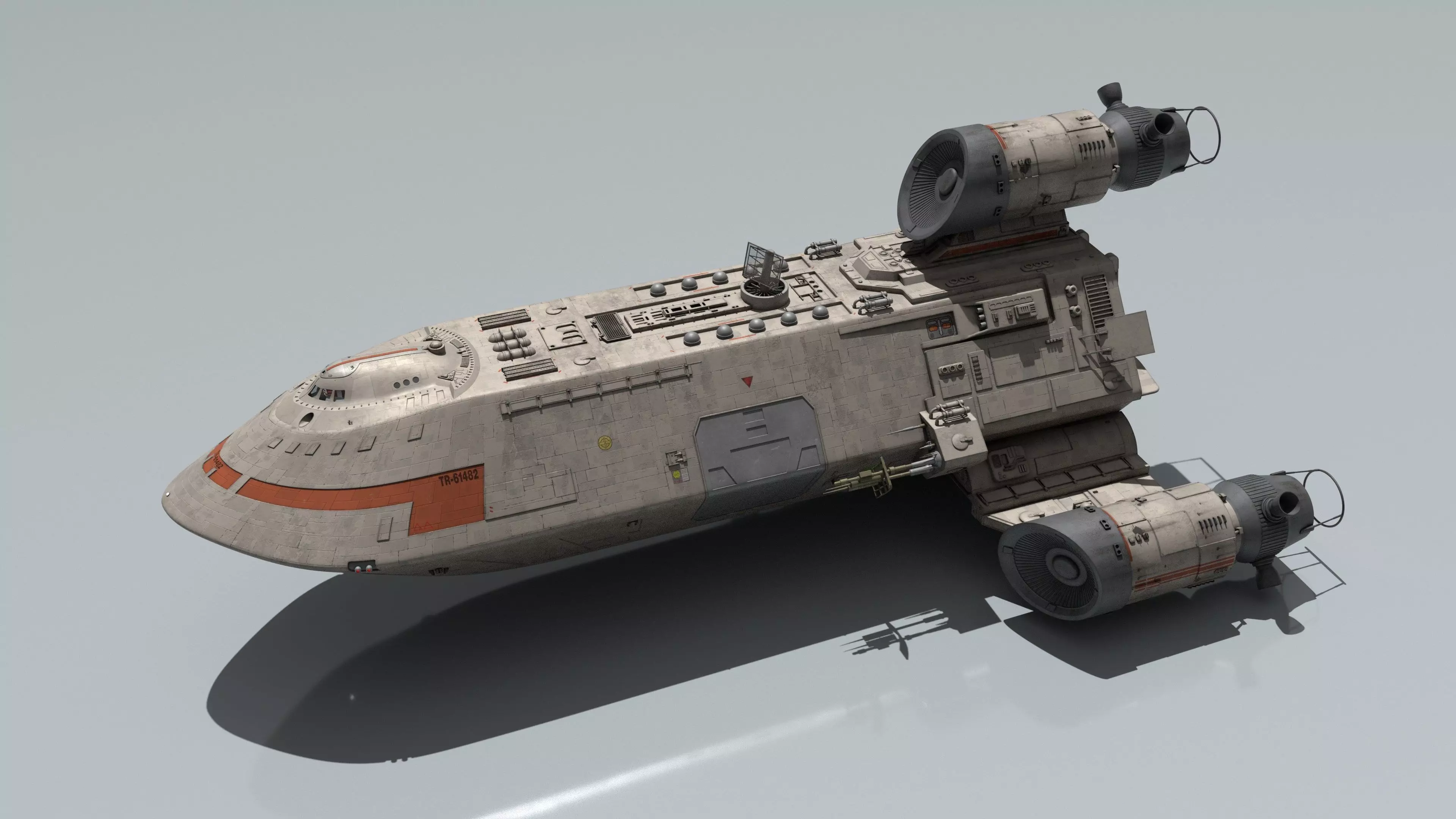 Battlestar Galactica - Standard Colonial Transport 3D model_1