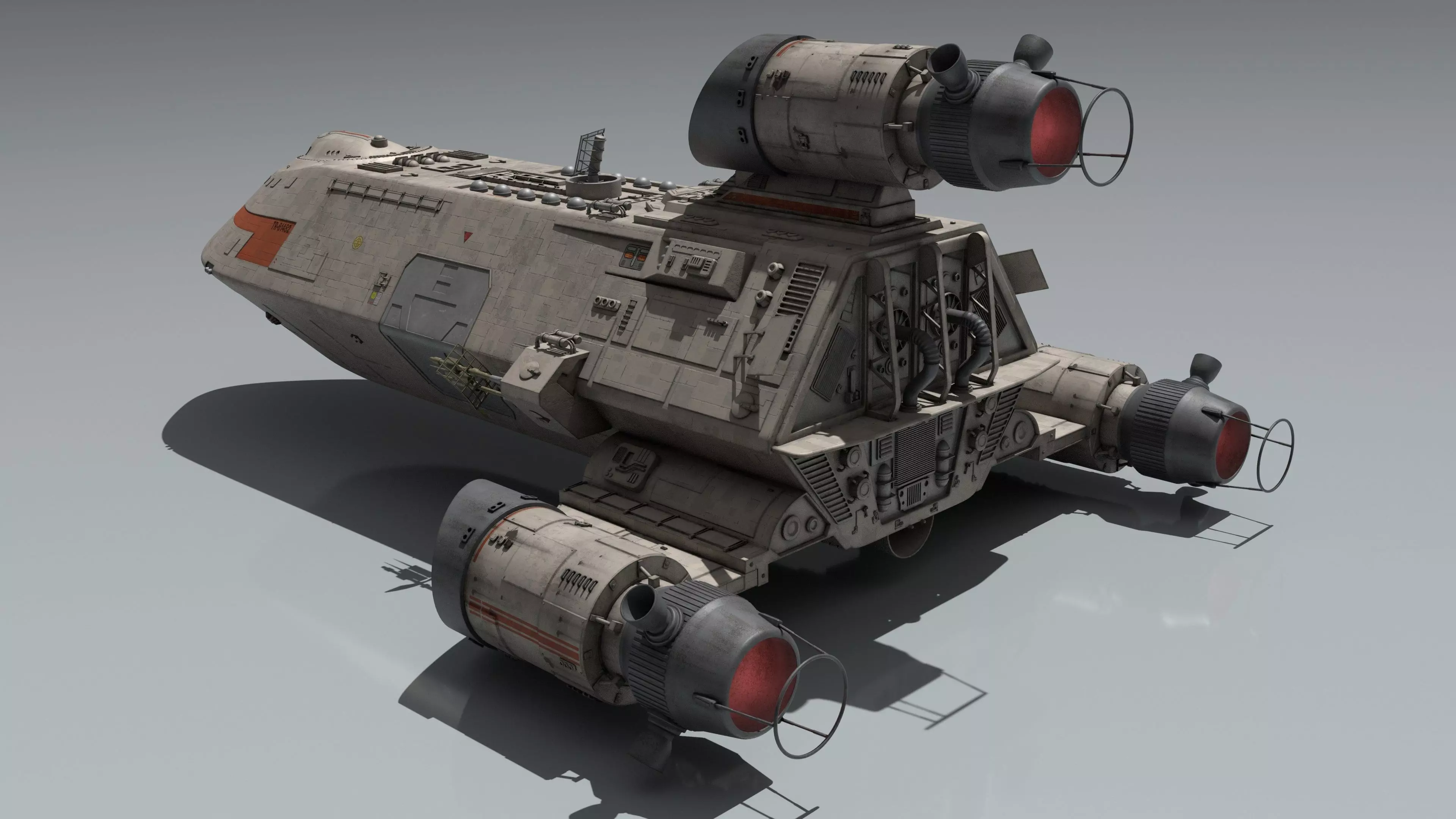 Battlestar Galactica - Standard Colonial Transport 3D model_4