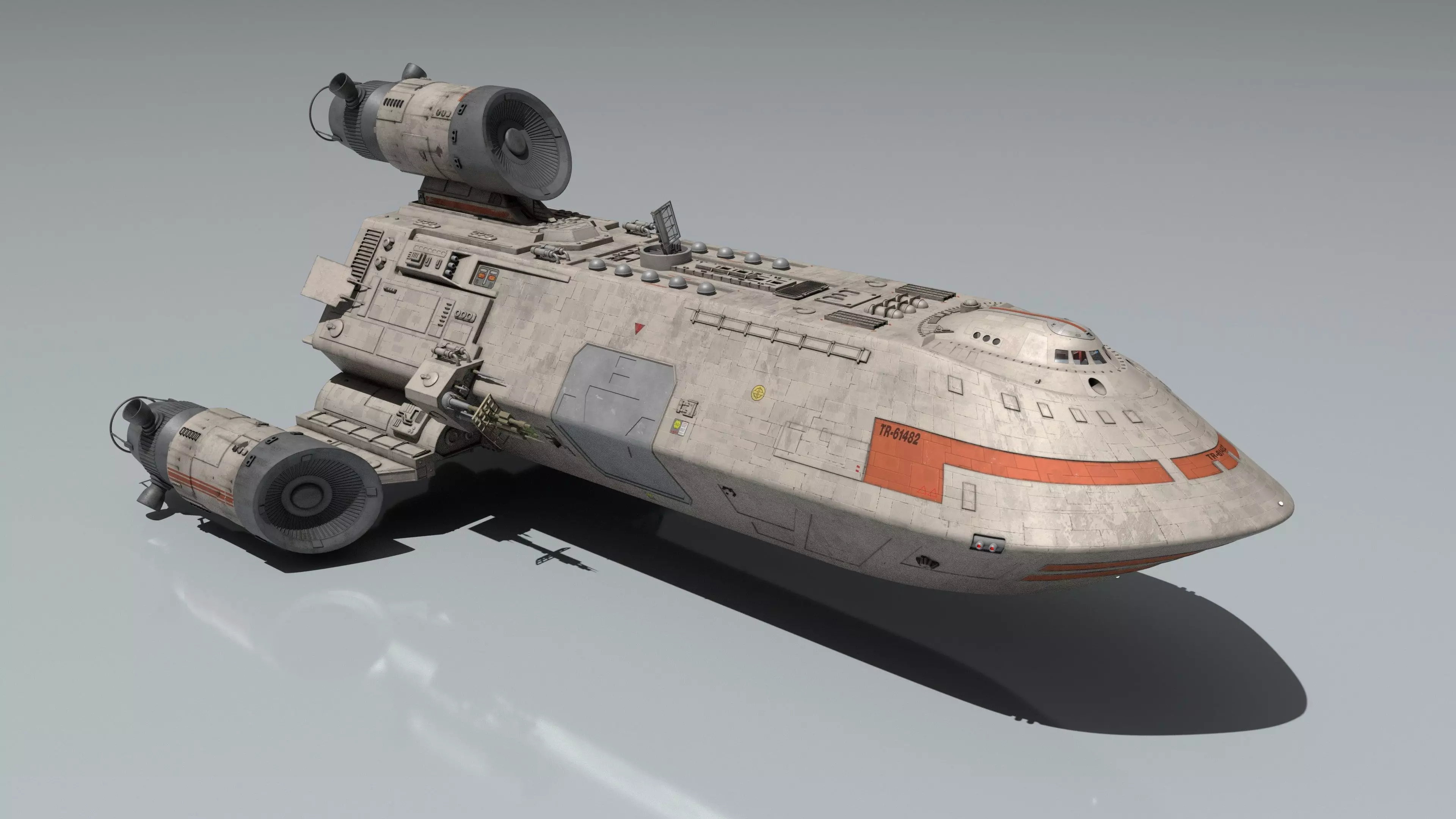 Battlestar Galactica - Standard Colonial Transport 3D model_0