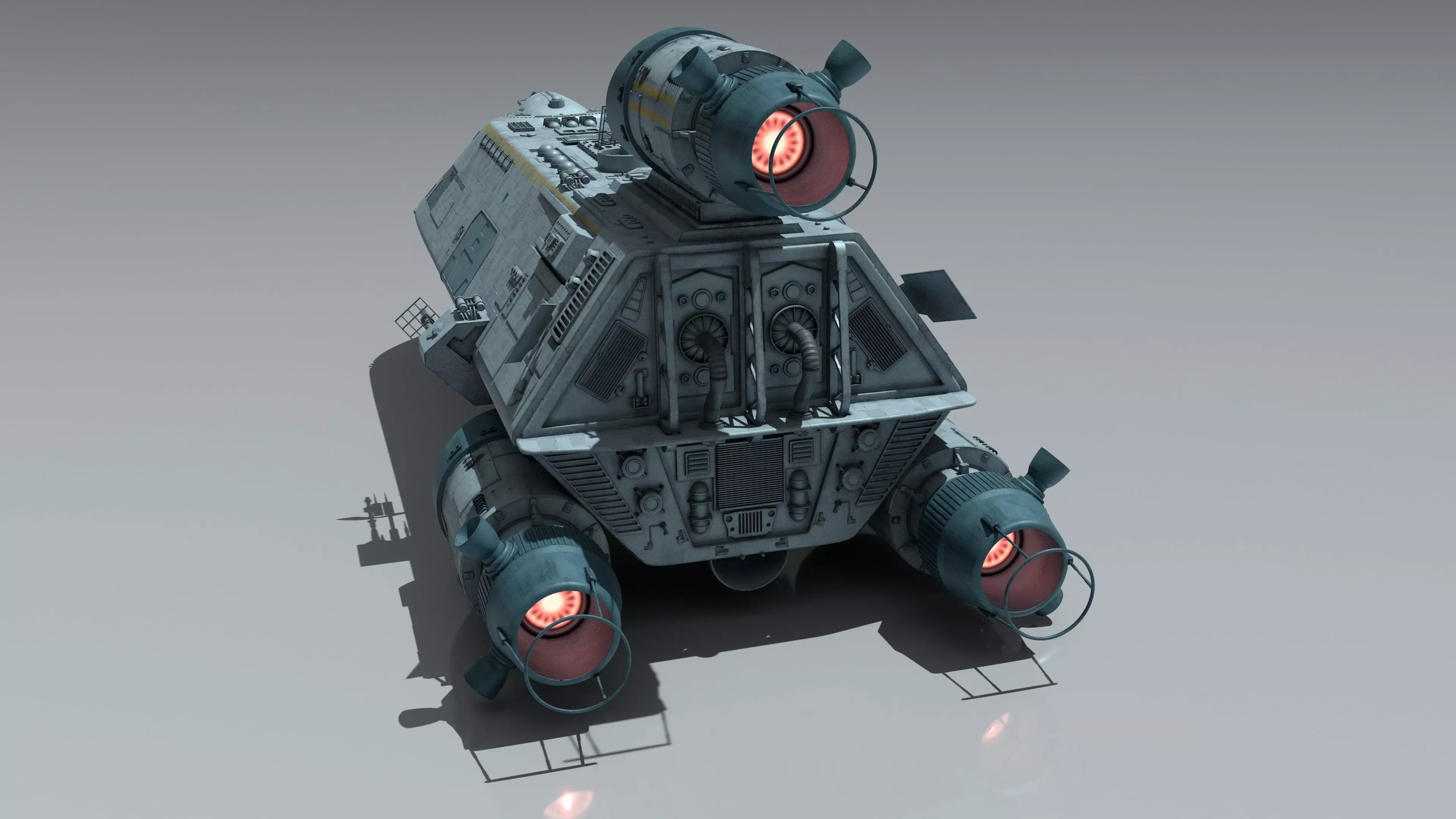 Battlestar Galactica - Standard Colonial Transport 3D model_15