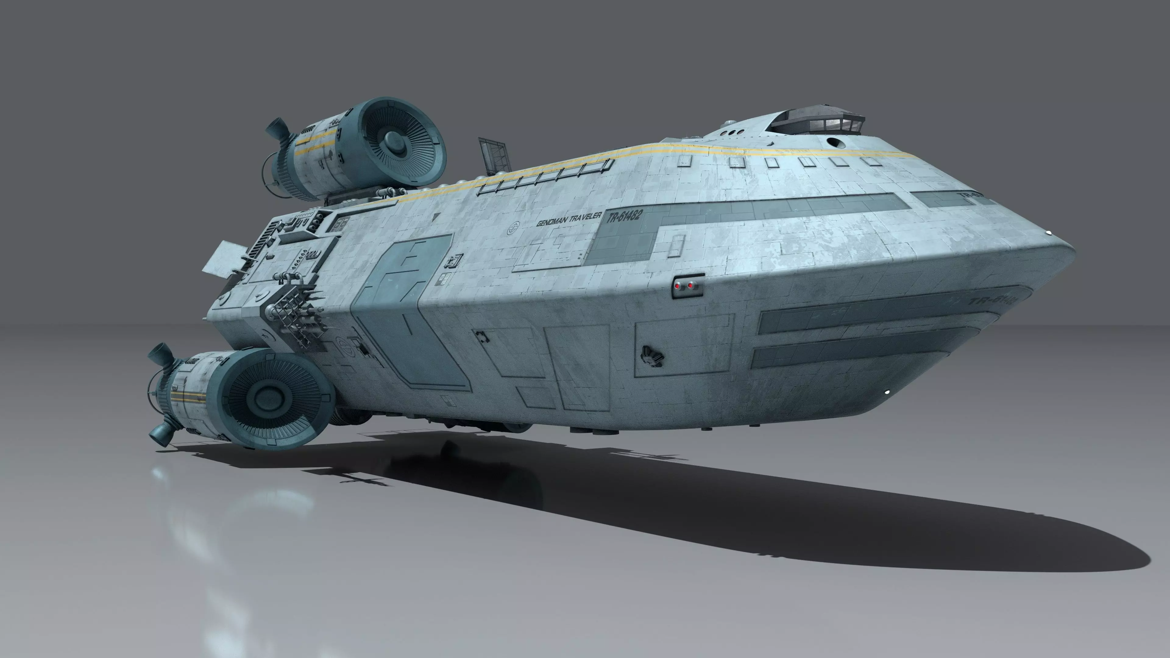 Battlestar Galactica - Standard Colonial Transport 3D model_17