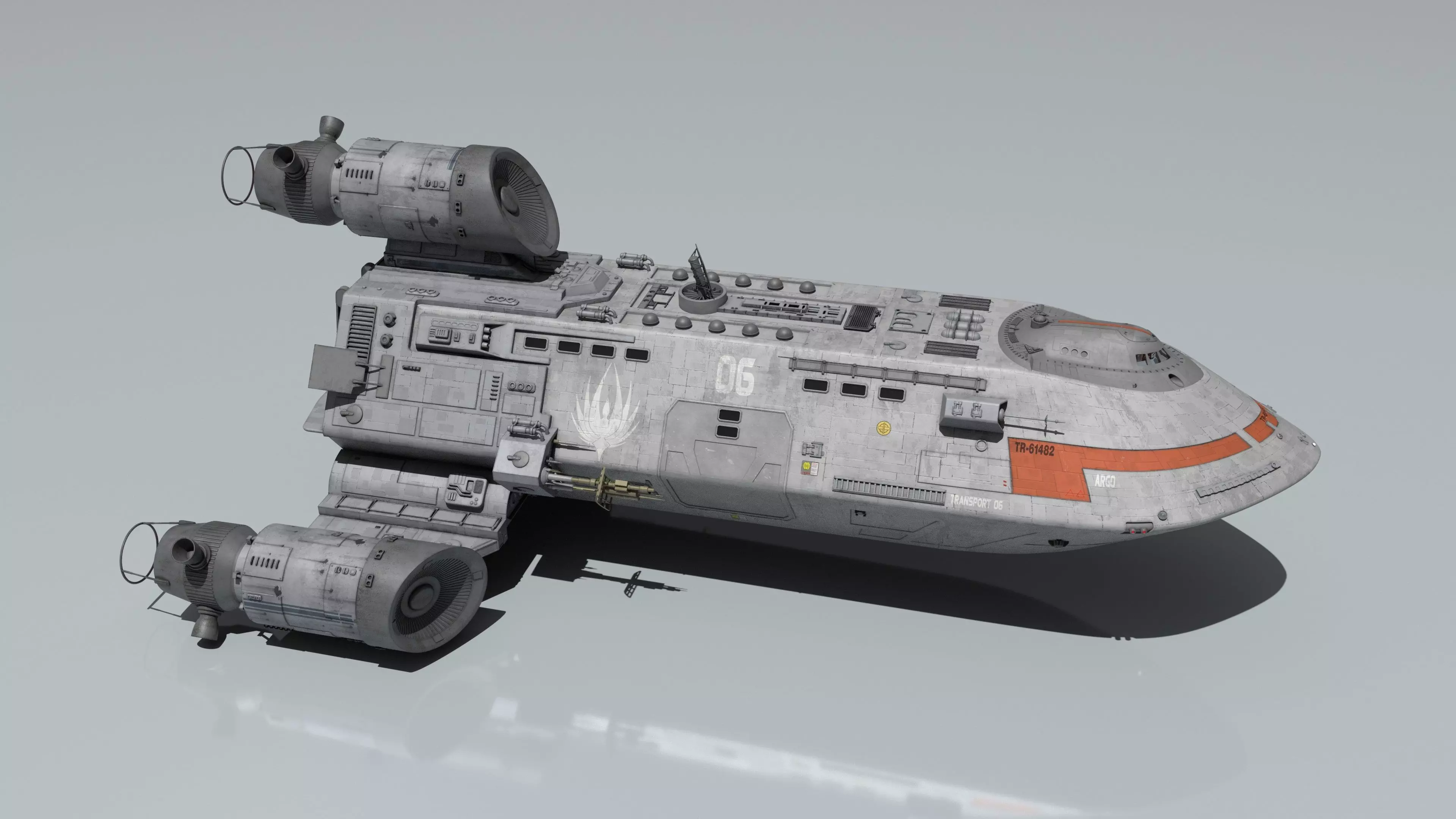 Battlestar Galactica - Standard Colonial Transport 3D model_6