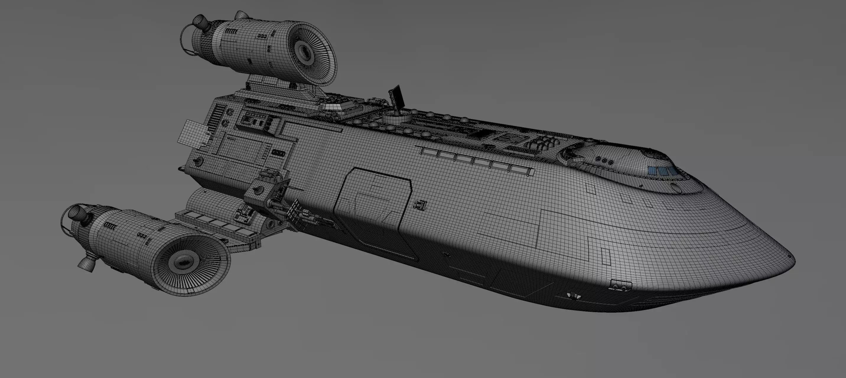 Battlestar Galactica - Standard Colonial Transport 3D model_20