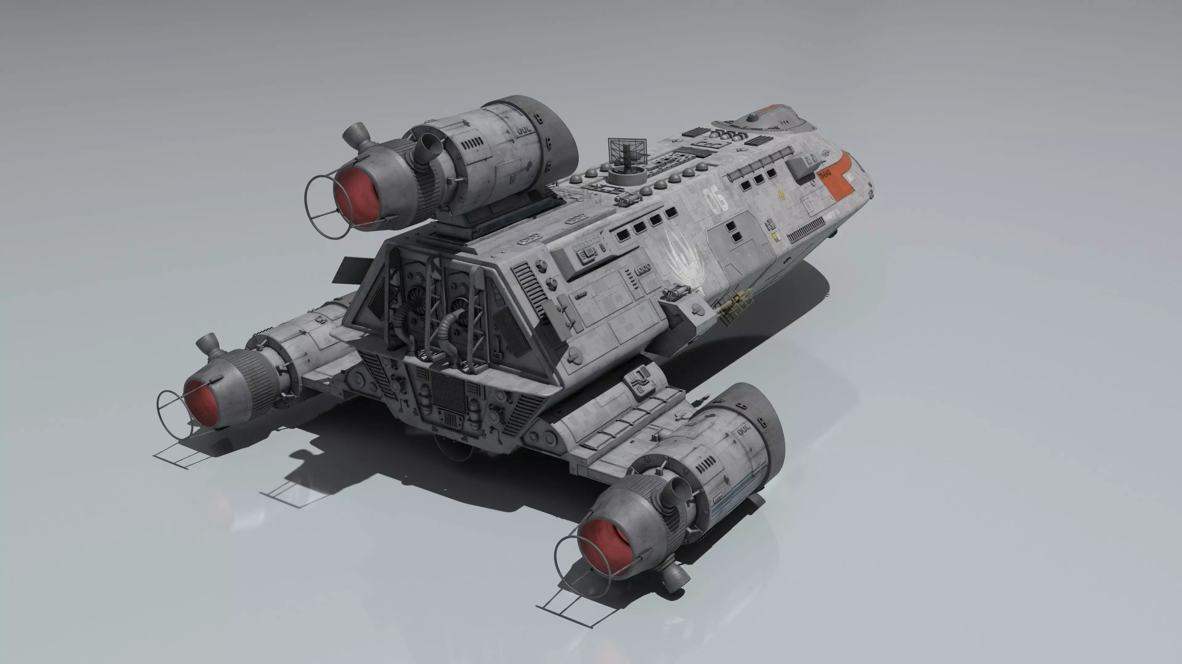 Battlestar Galactica - Standard Colonial Transport 3D model_9