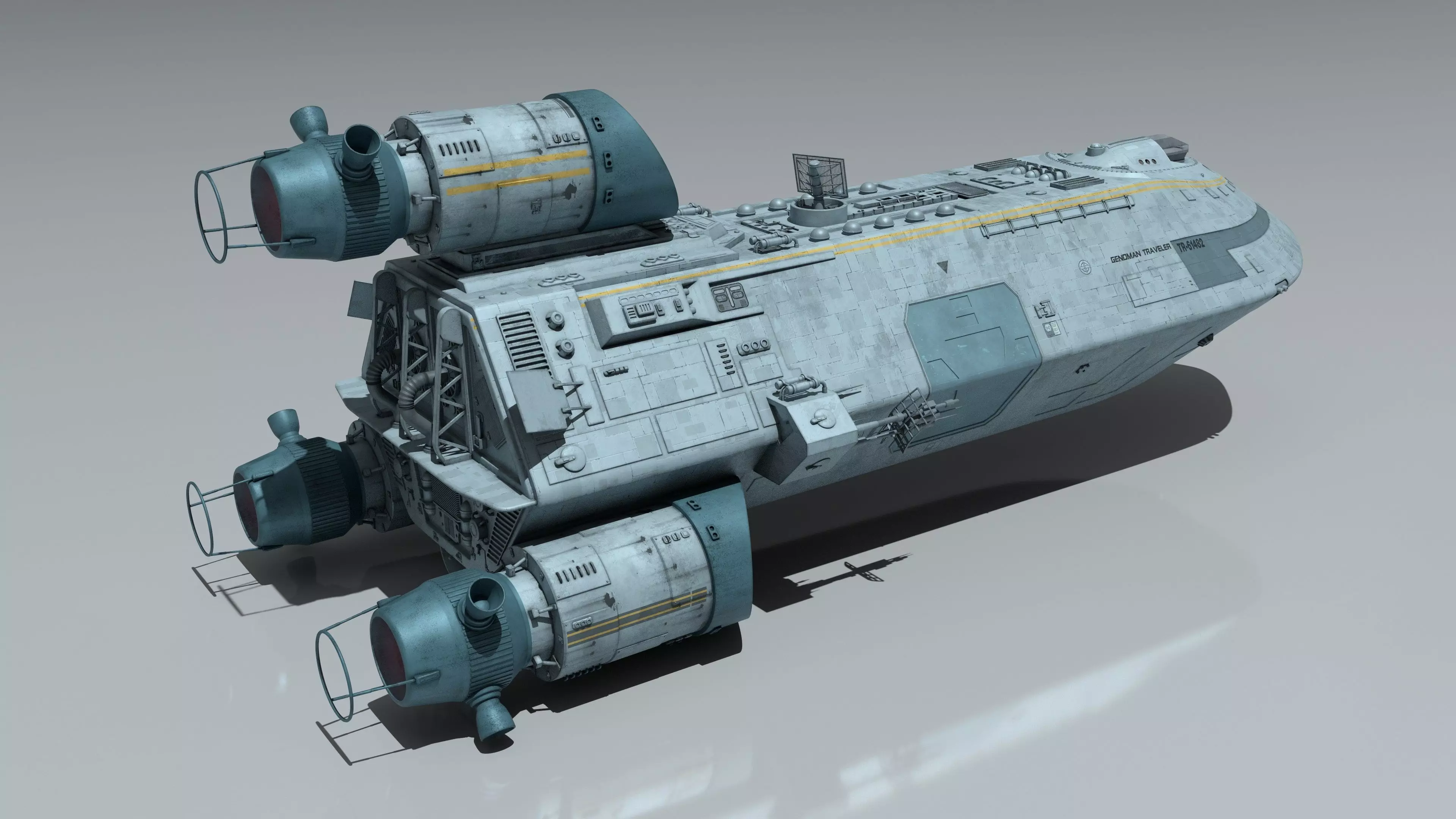 Battlestar Galactica - Standard Colonial Transport 3D model_16