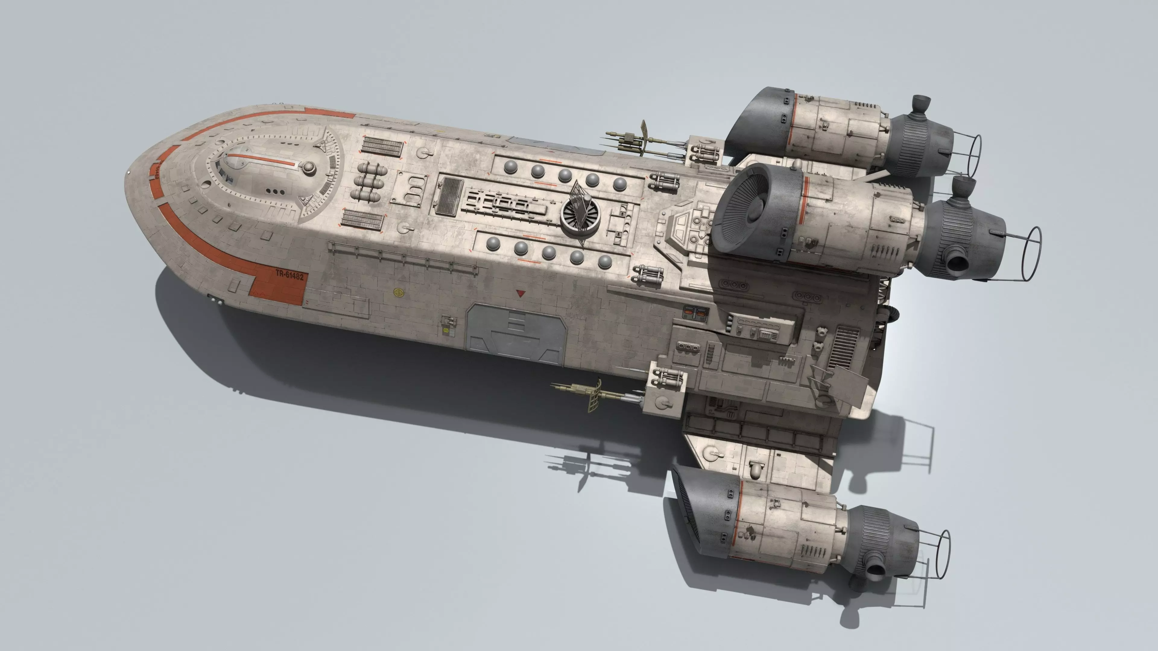 Battlestar Galactica - Standard Colonial Transport 3D model_2