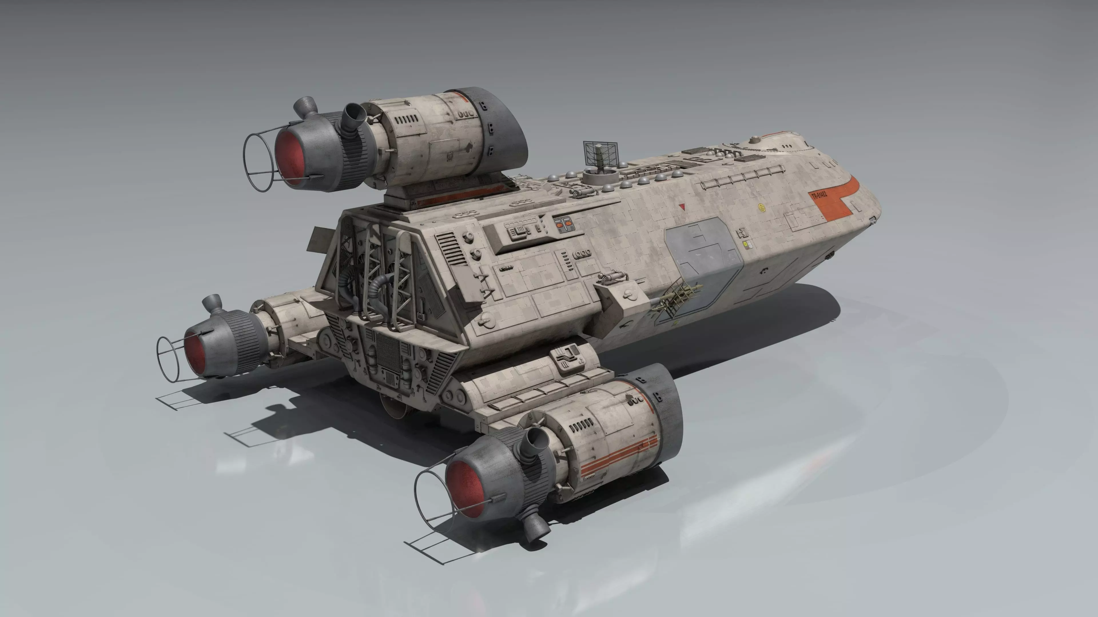 Battlestar Galactica - Standard Colonial Transport 3D model_3