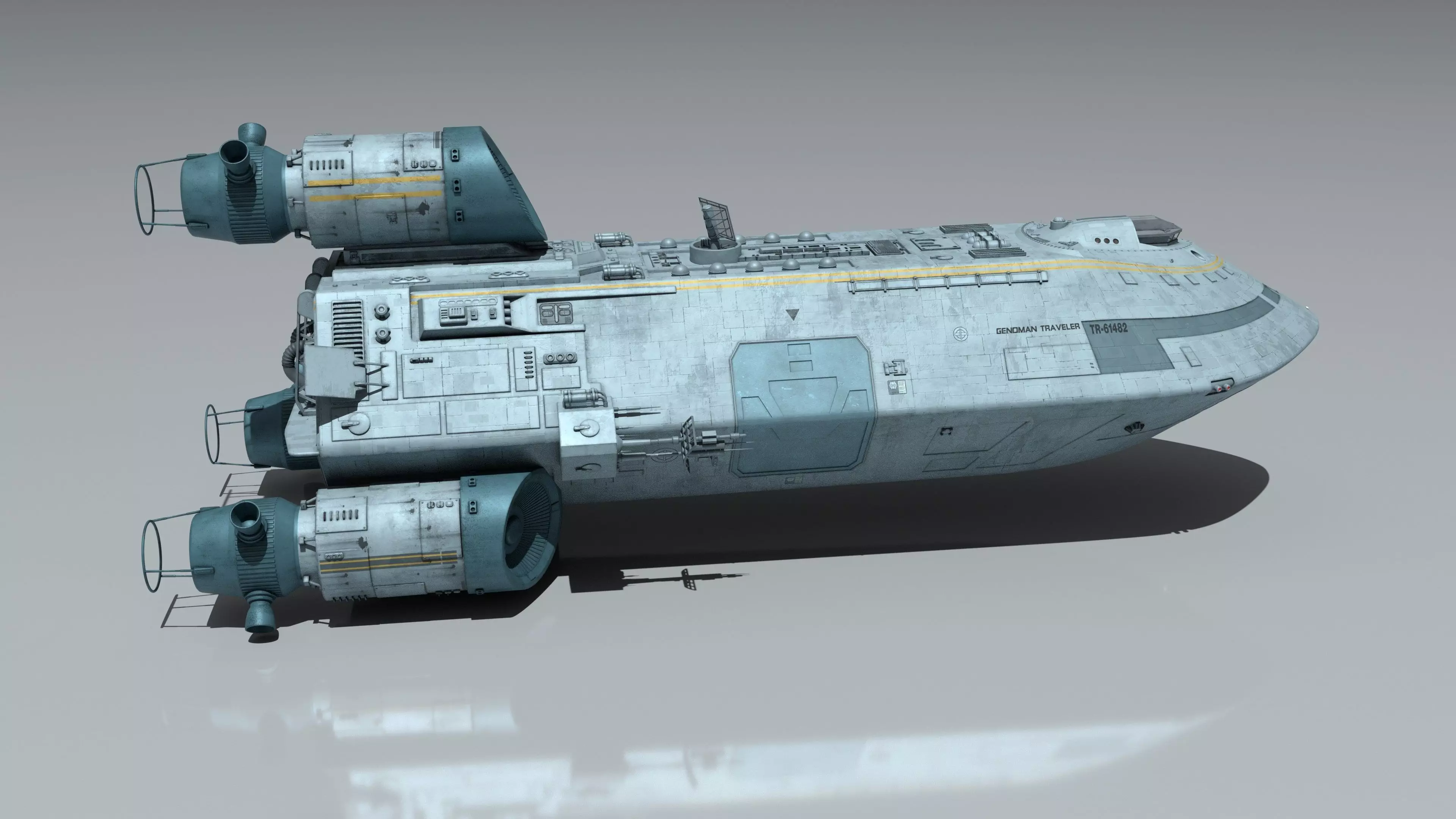 Battlestar Galactica - Standard Colonial Transport 3D model_12