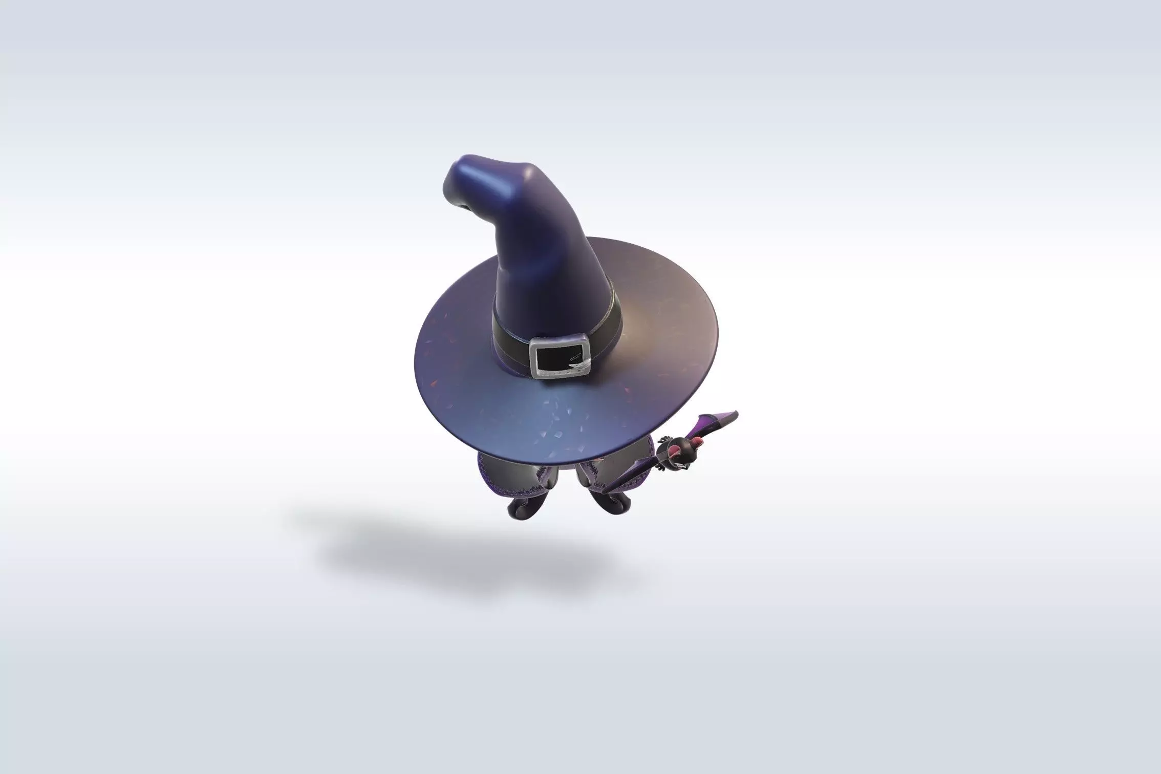 Adorable Witch Halloween Character 3D Model 3D model_3