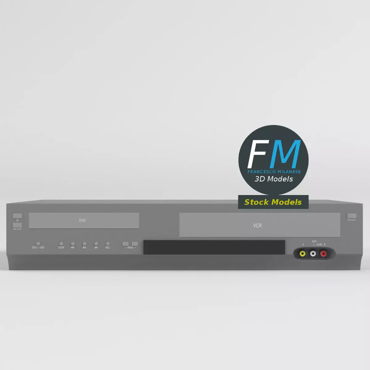 DVD-VCR recorder 3D model_3