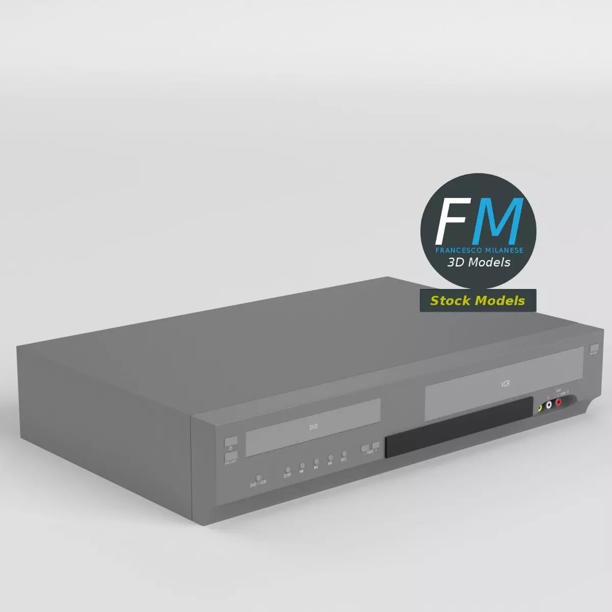 DVD-VCR recorder 3D model_0