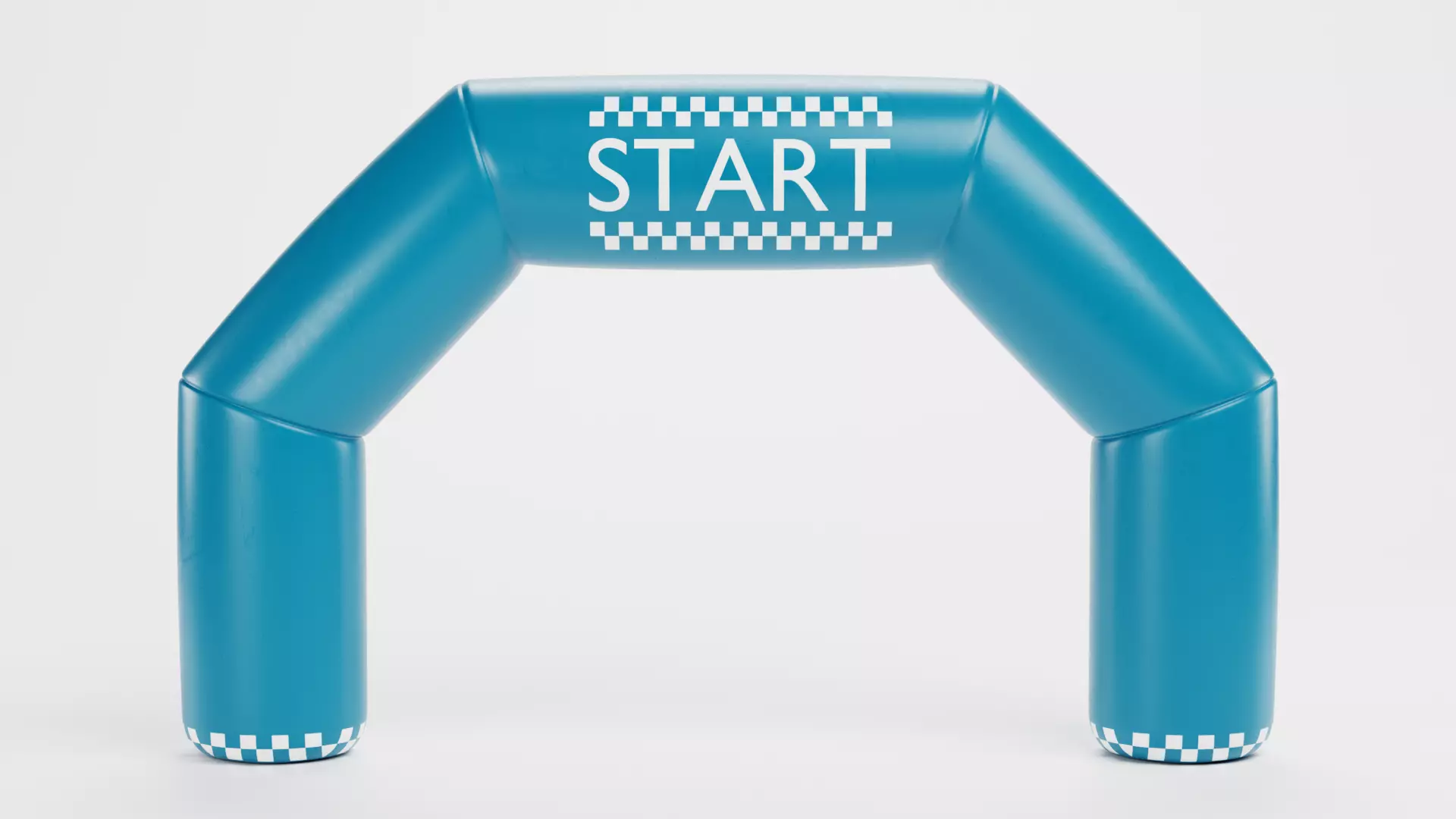 Inflatable Gate - Start and Finish Low-poly 3D model_0