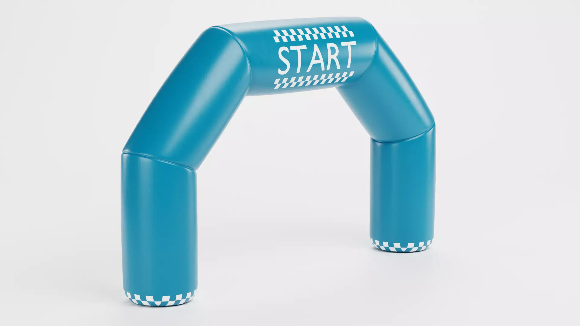 Inflatable Gate - Start and Finish Low-poly 3D model_5