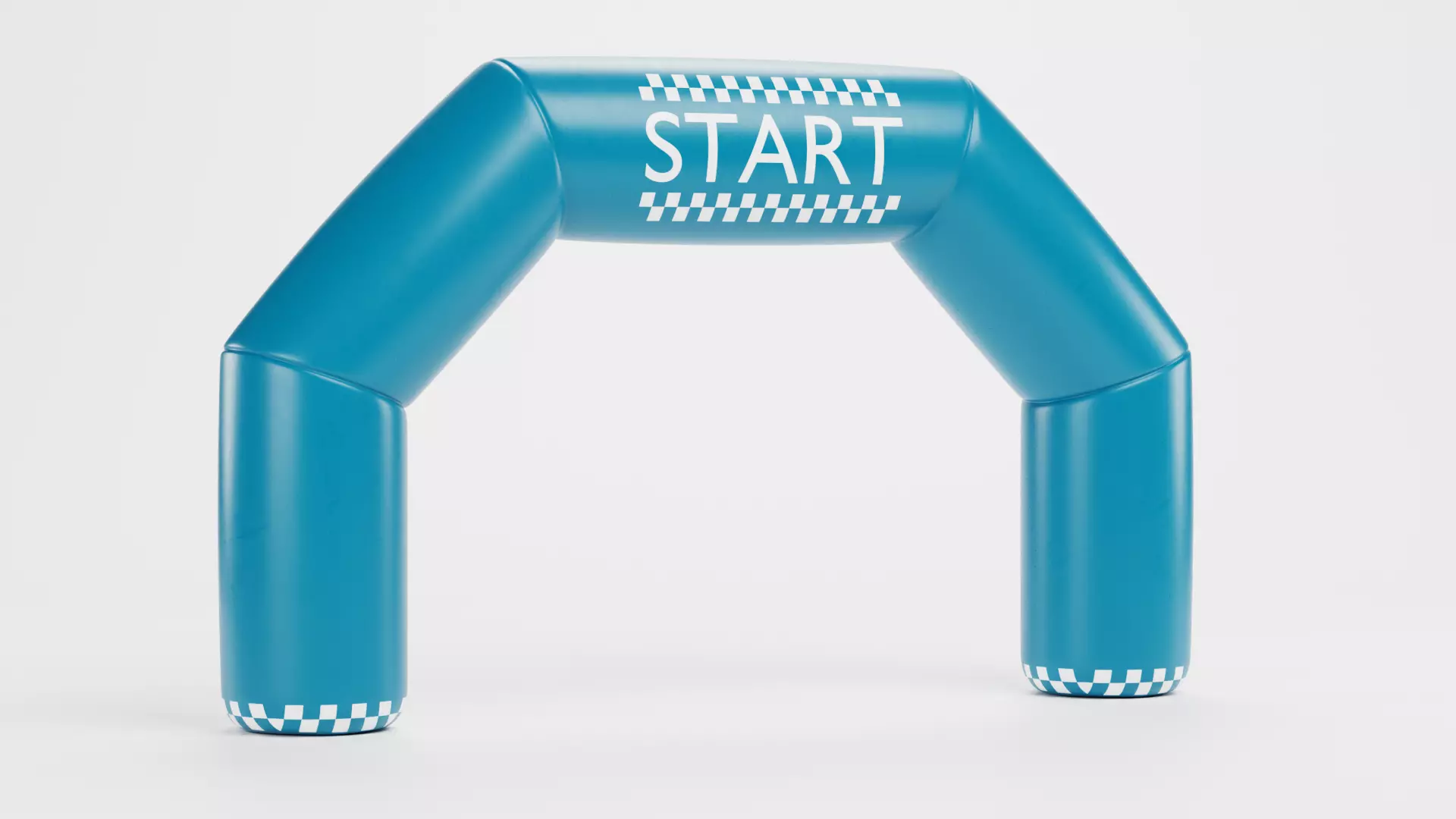 Inflatable Gate - Start and Finish Low-poly 3D model_3