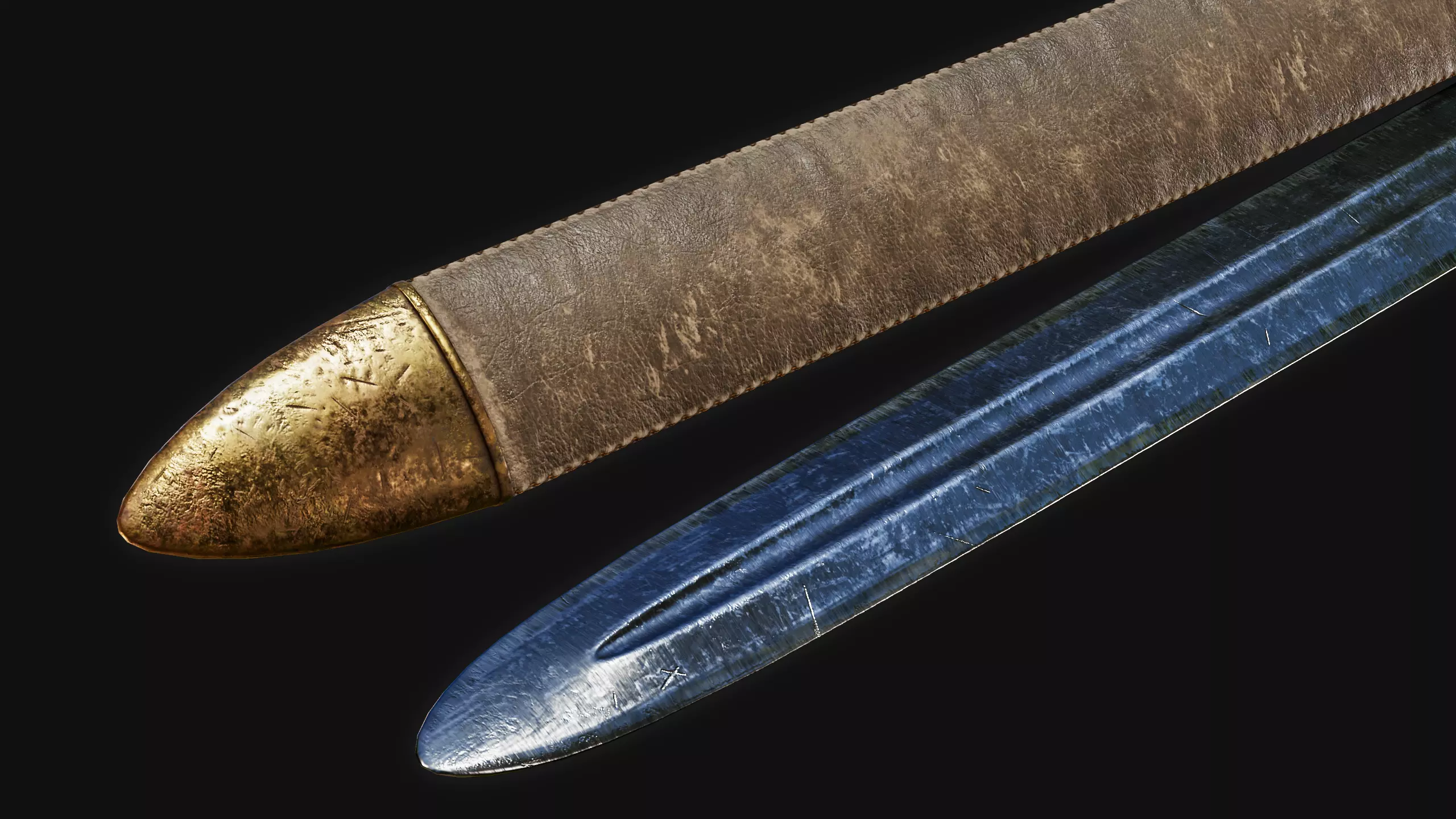 Viking Swords Pack Low-poly 3D model_11