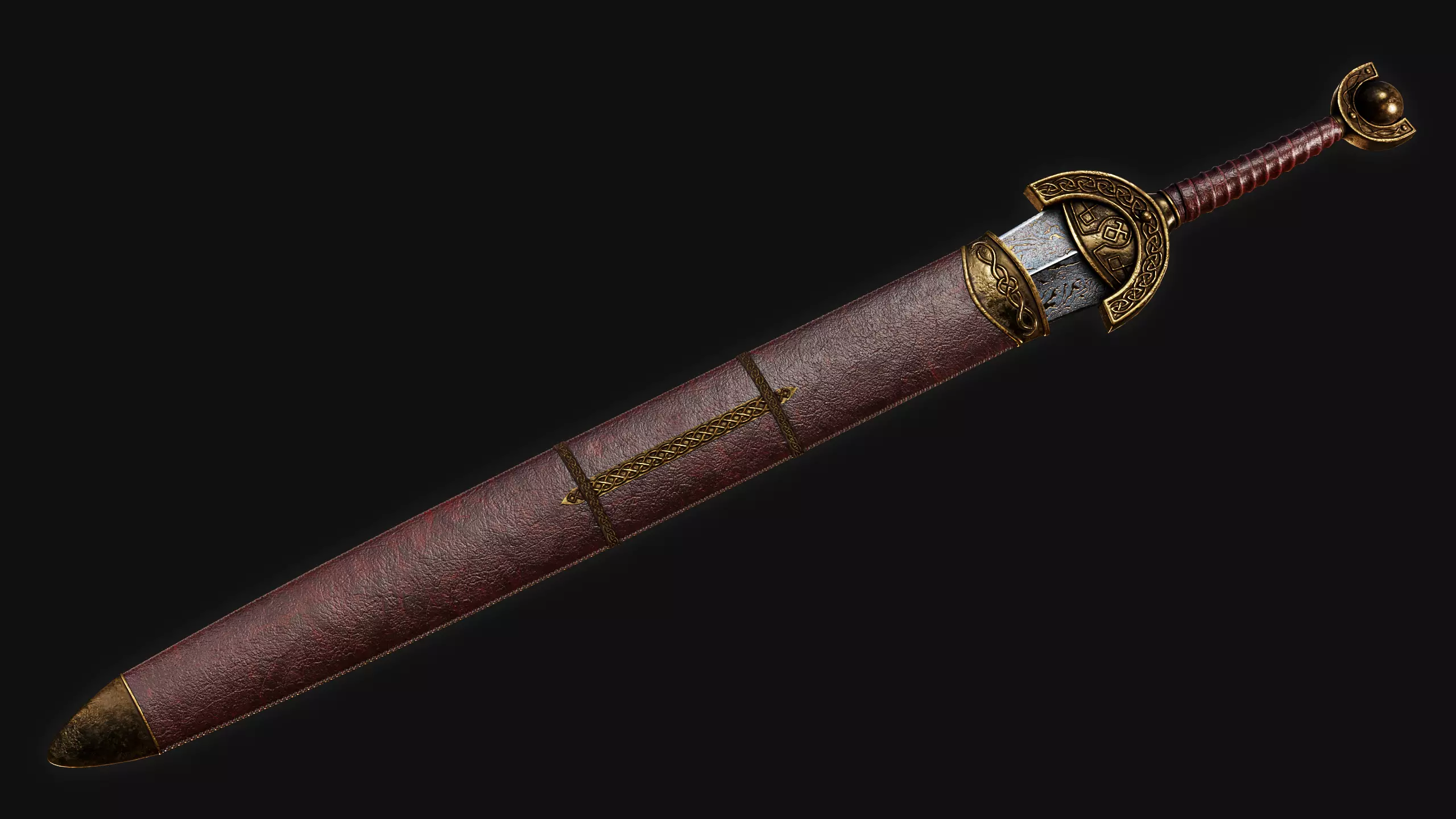 Viking Swords Pack Low-poly 3D model_1