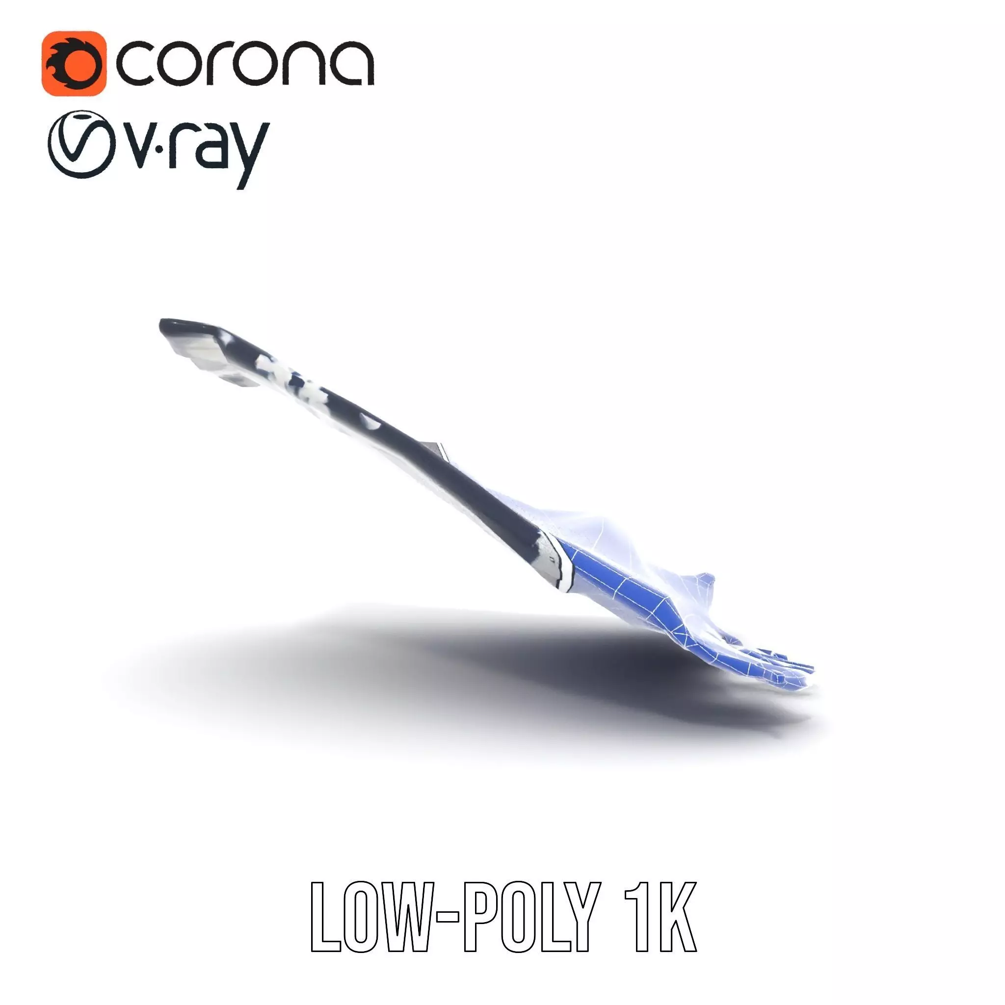 Navy Striped Towel model pack Low-poly 3D model_12