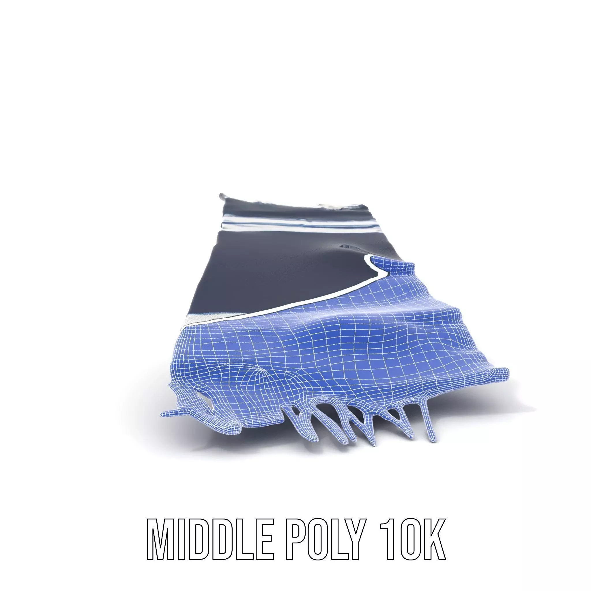 Navy Striped Towel model pack Low-poly 3D model_30