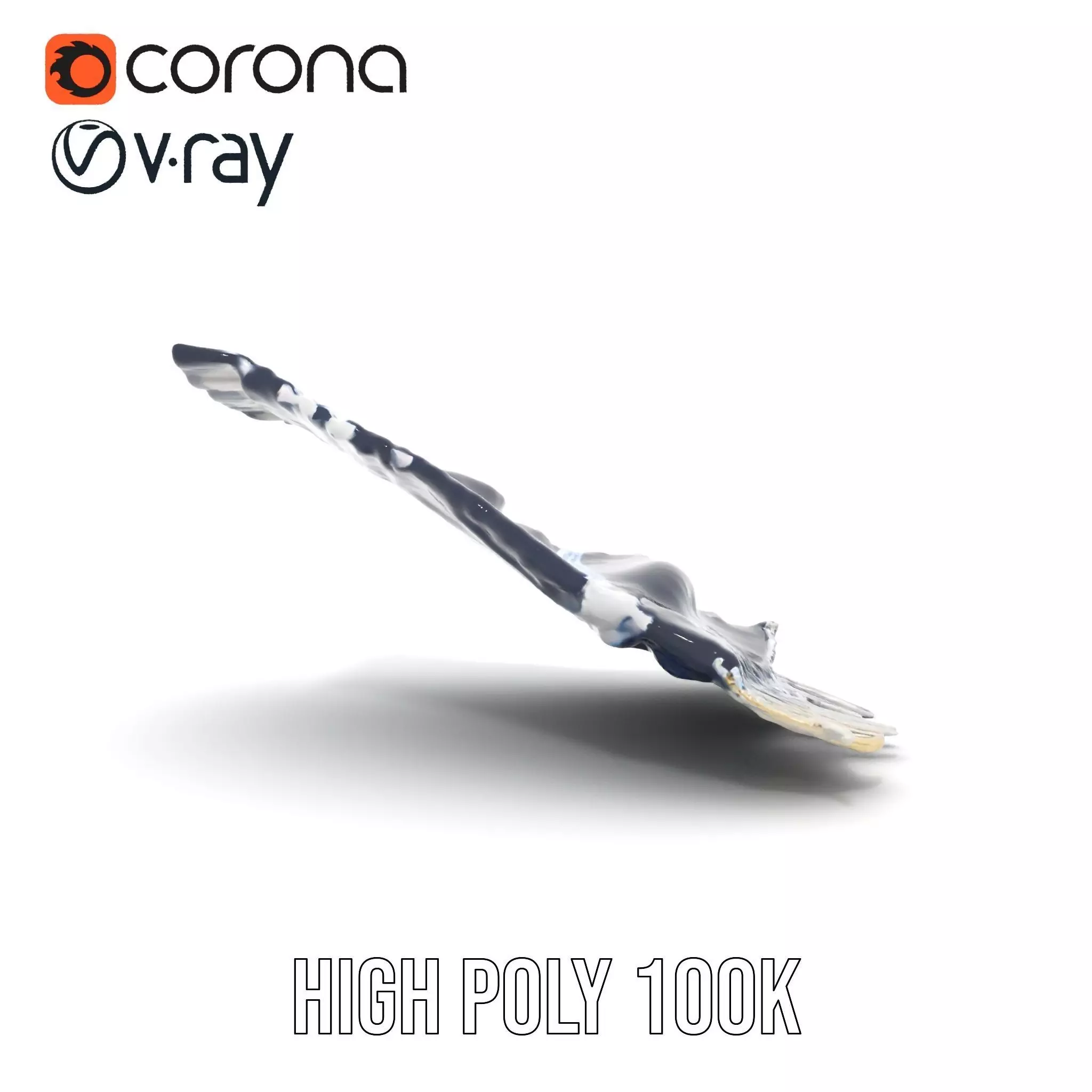 Navy Striped Towel model pack Low-poly 3D model_24