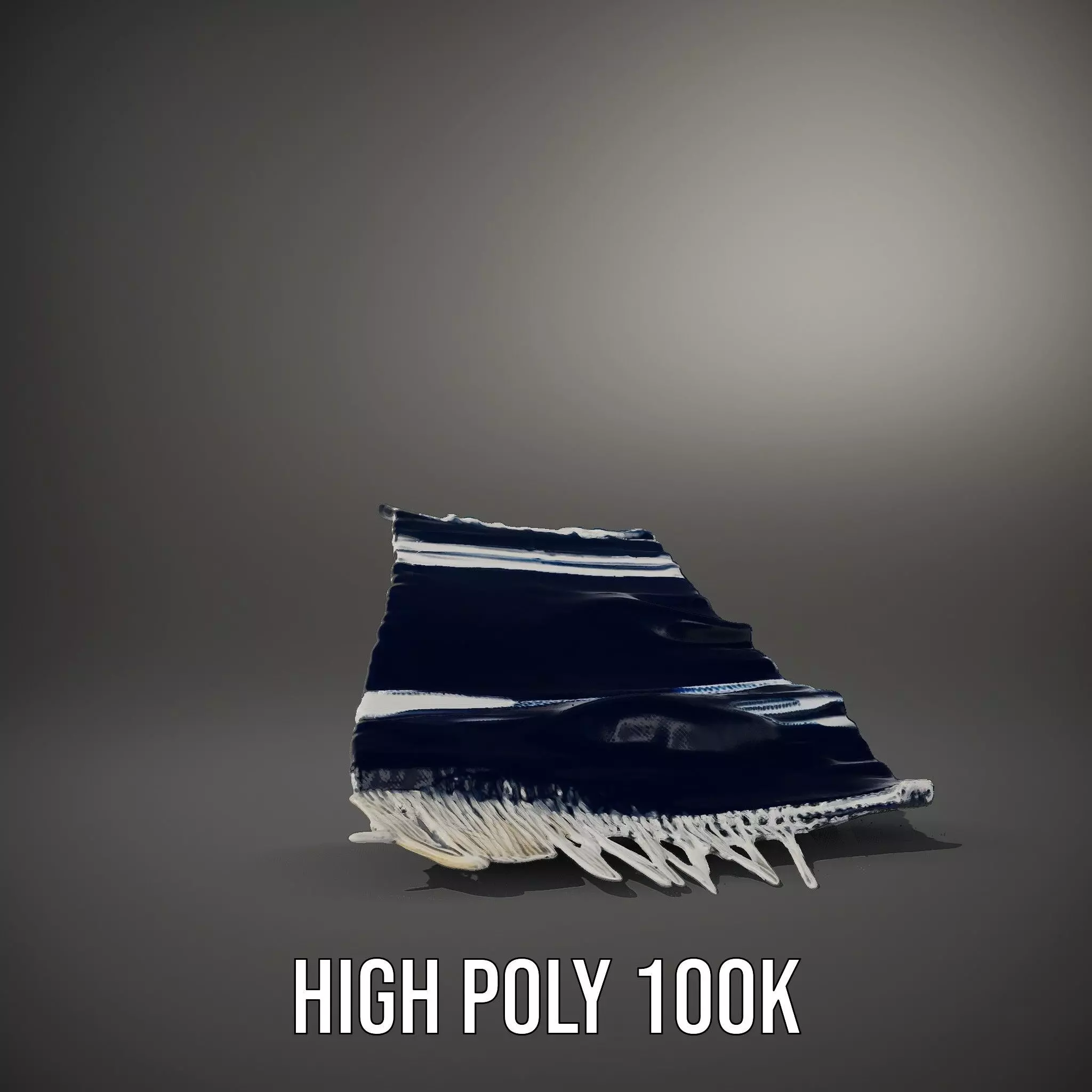Navy Striped Towel model pack Low-poly 3D model_9