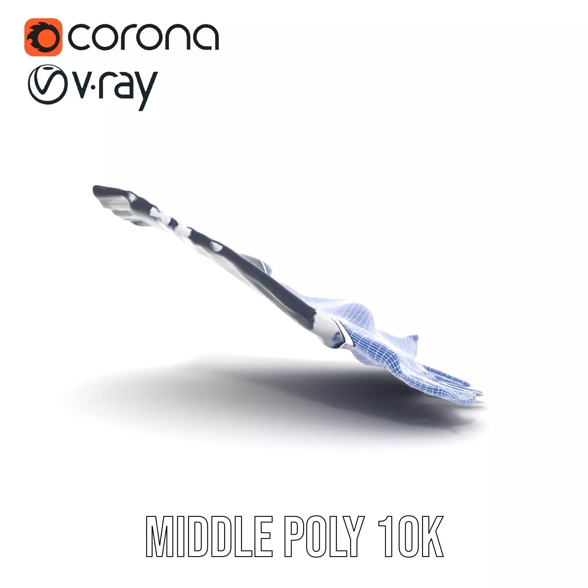 Navy Striped Towel model pack Low-poly 3D model_27