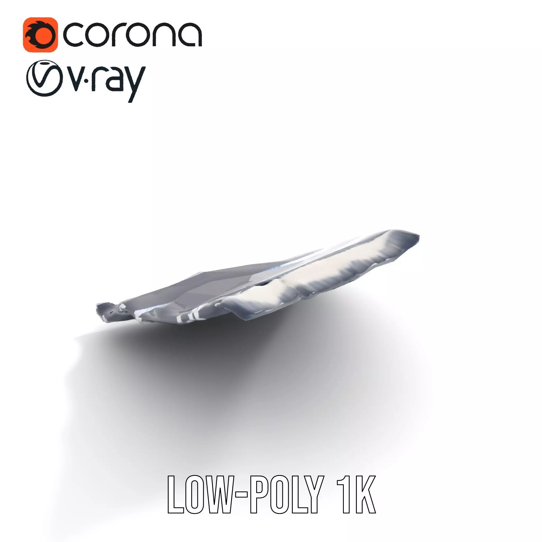 Navy Striped Towel model pack Low-poly 3D model_10