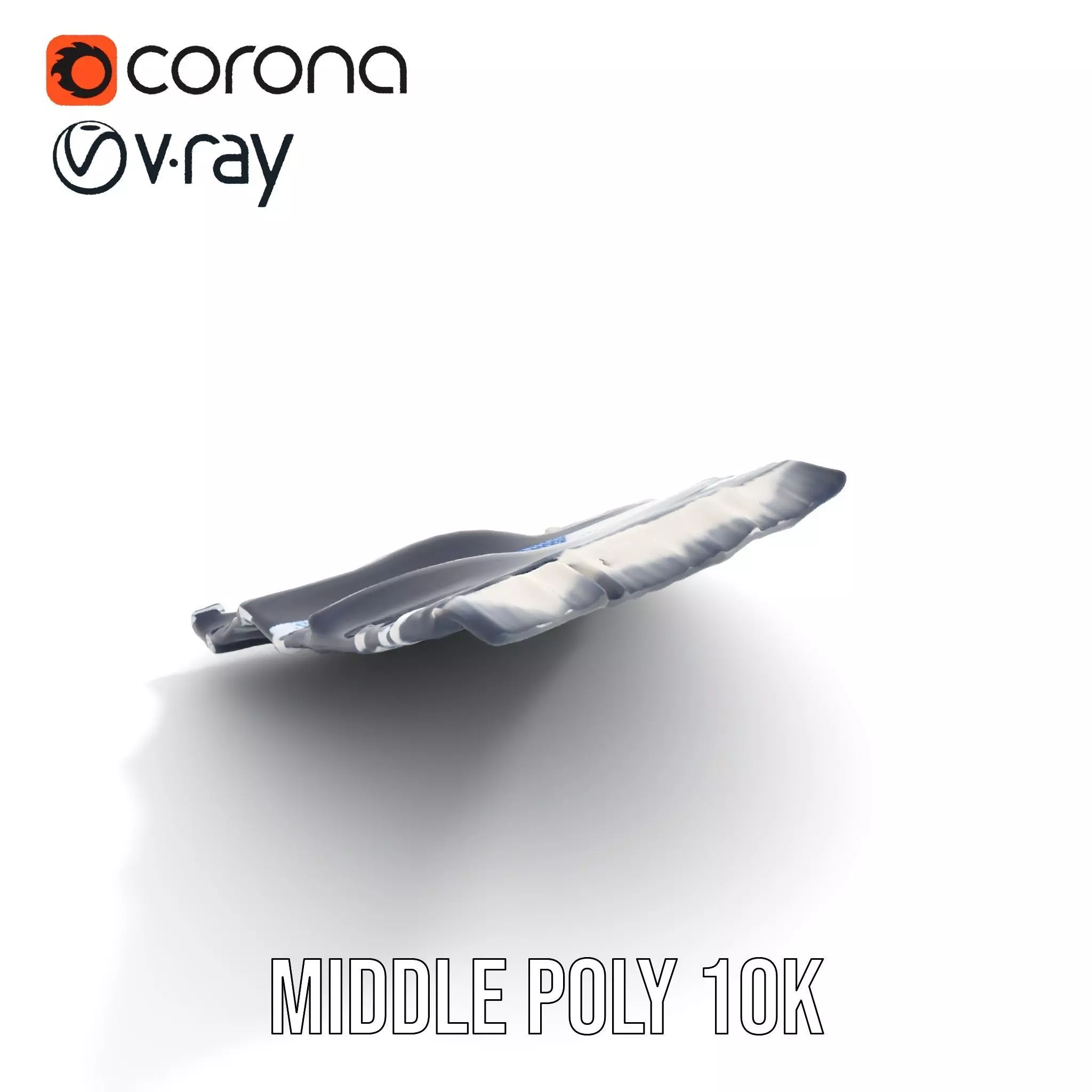 Navy Striped Towel model pack Low-poly 3D model_11