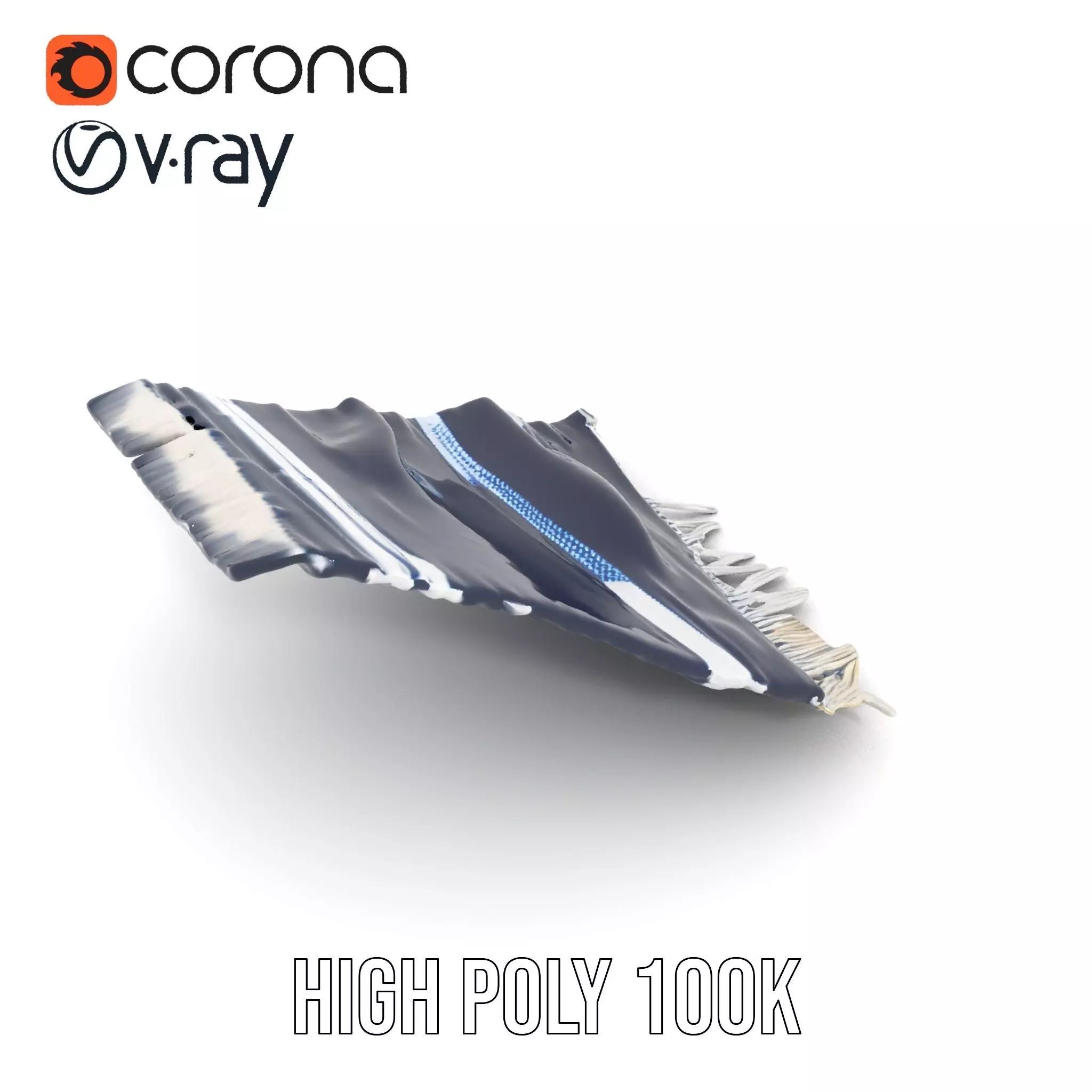 Navy Striped Towel model pack Low-poly 3D model_18