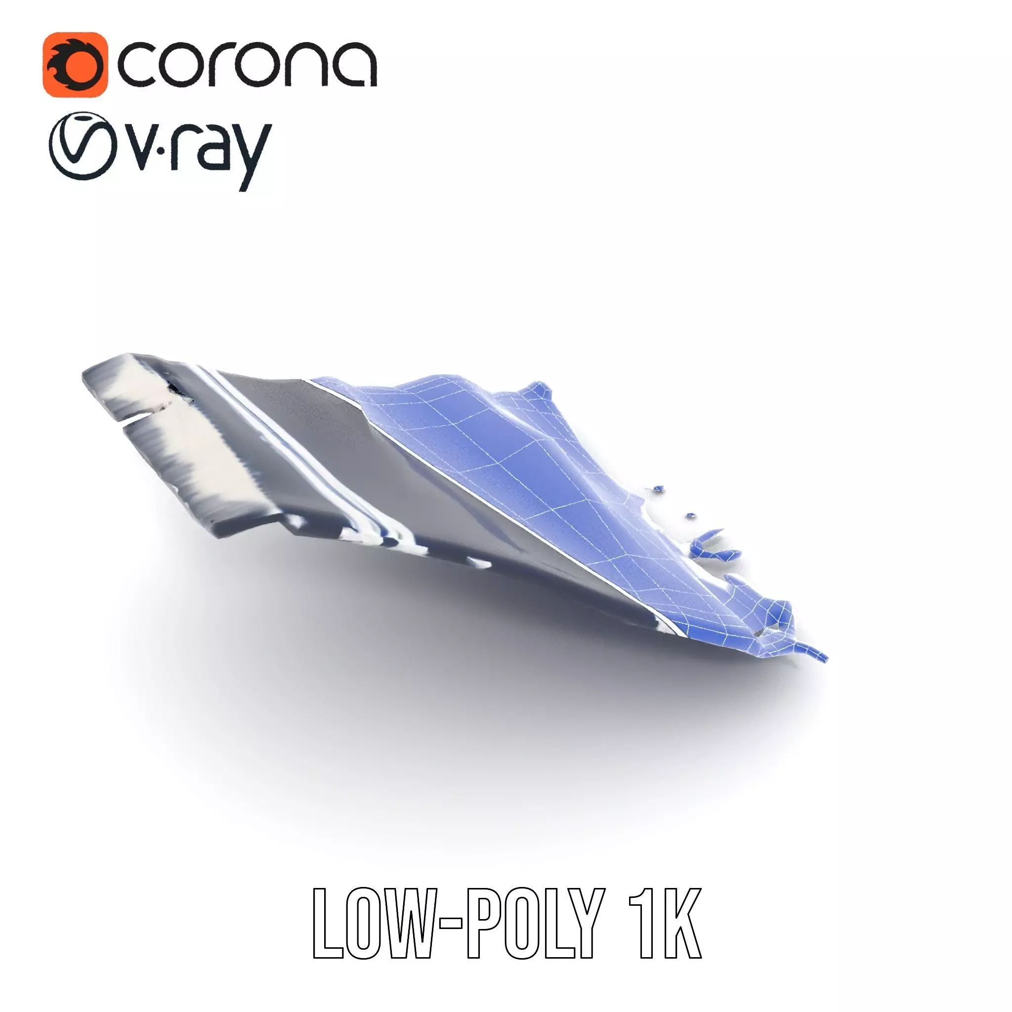 Navy Striped Towel model pack Low-poly 3D model_28