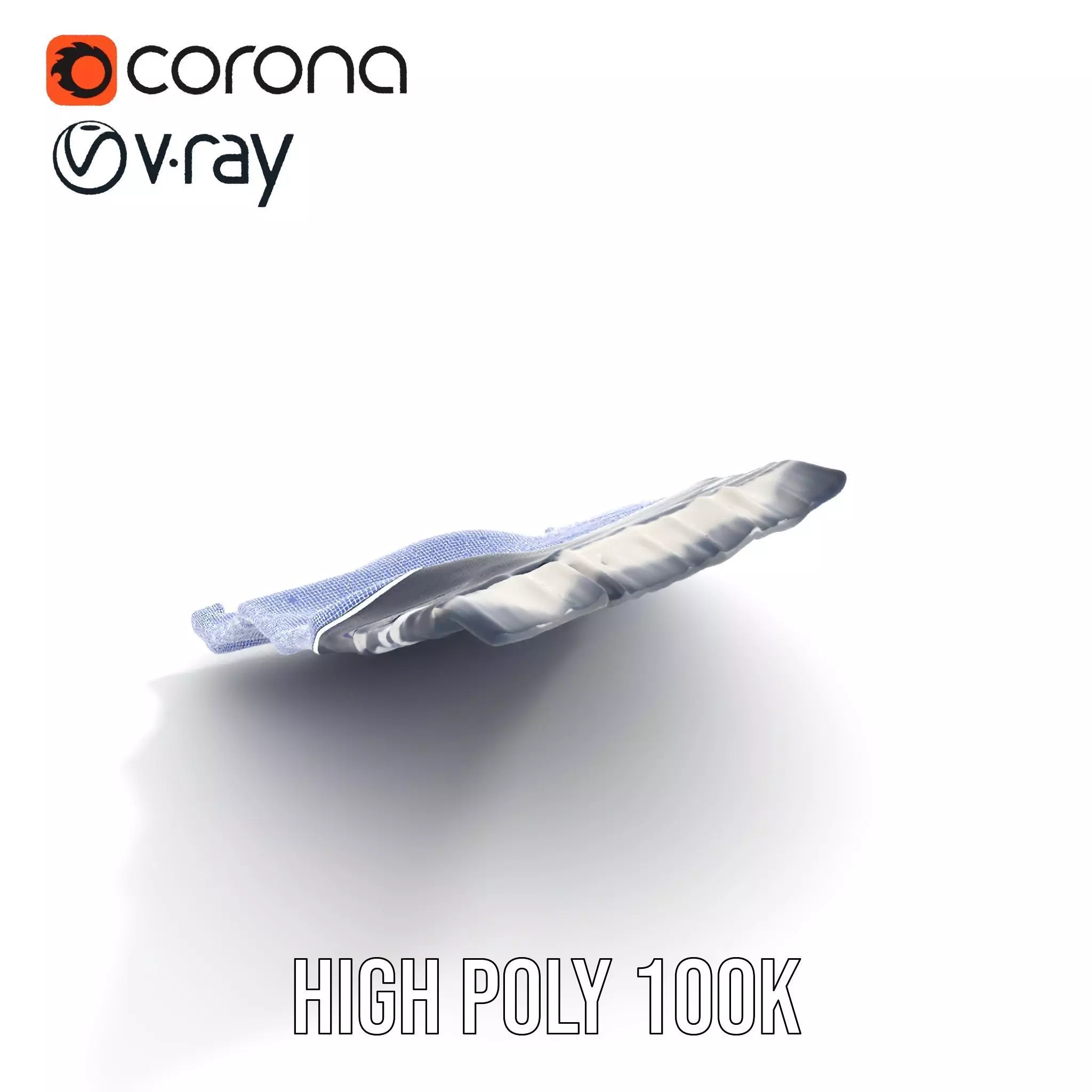 Navy Striped Towel model pack Low-poly 3D model_29