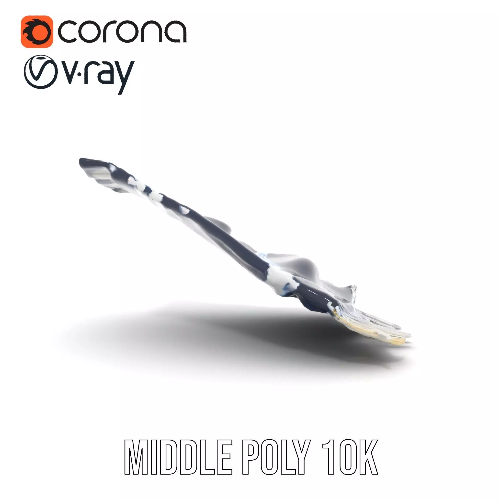 Navy Striped Towel model pack Low-poly 3D model_14