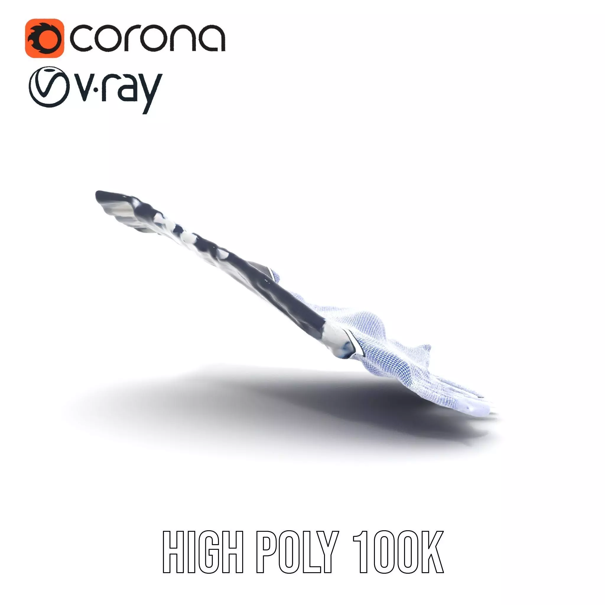 Navy Striped Towel model pack Low-poly 3D model_35