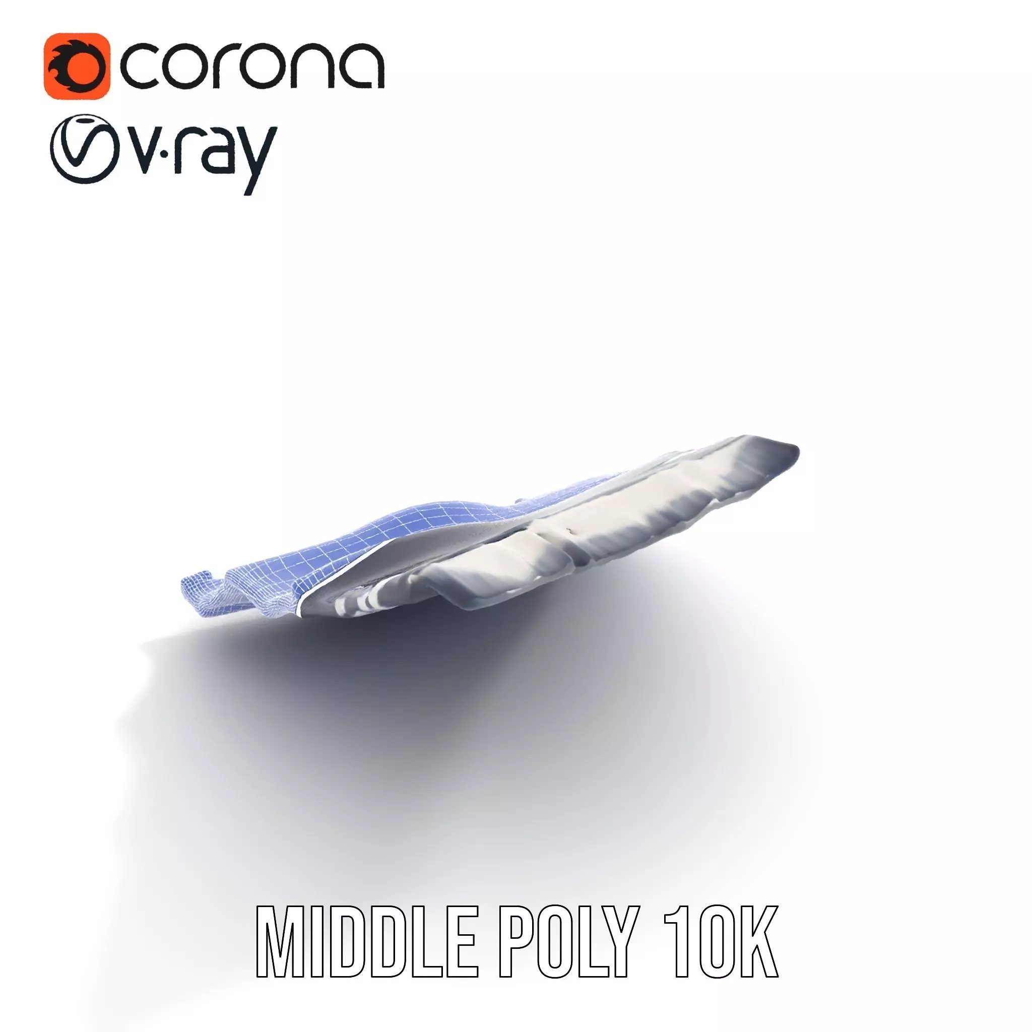 Navy Striped Towel model pack Low-poly 3D model_19