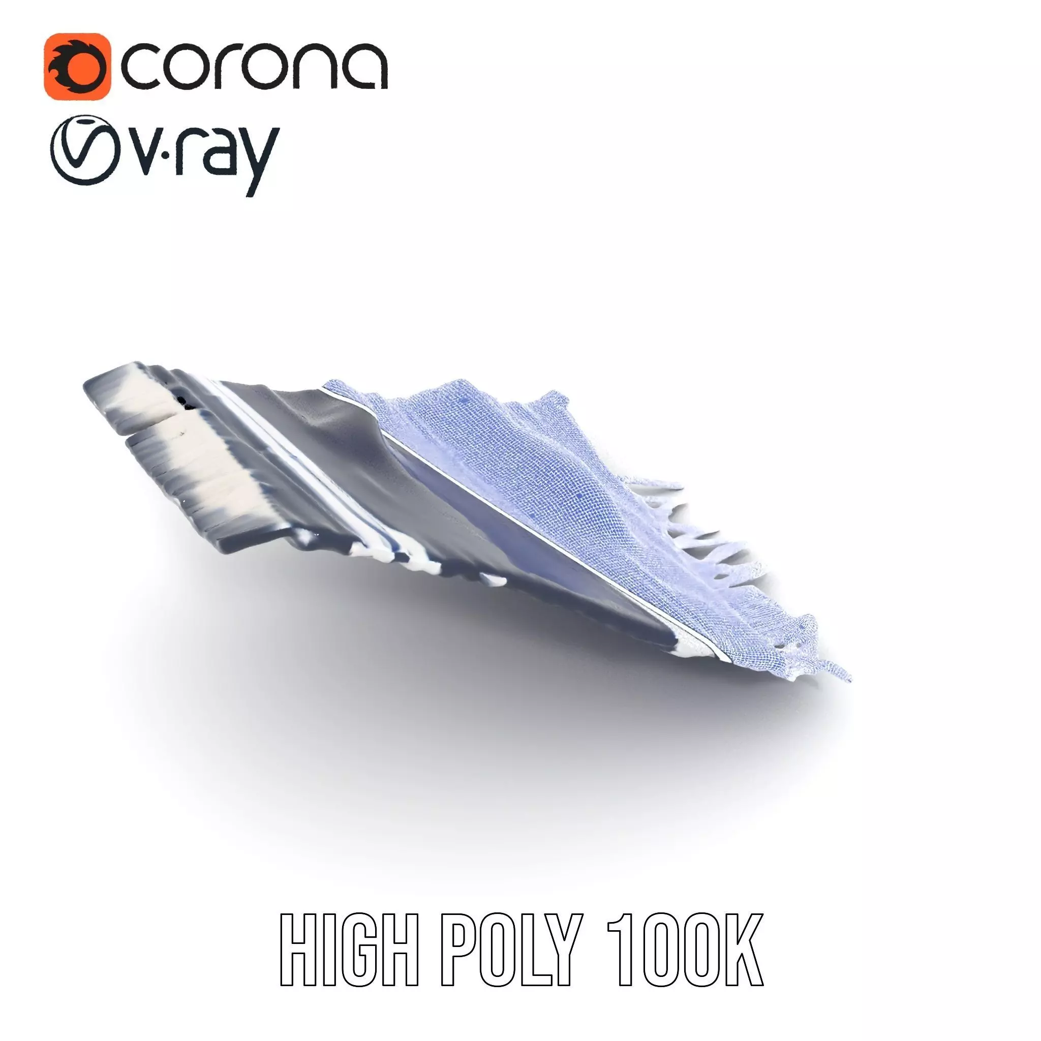 Navy Striped Towel model pack Low-poly 3D model_34