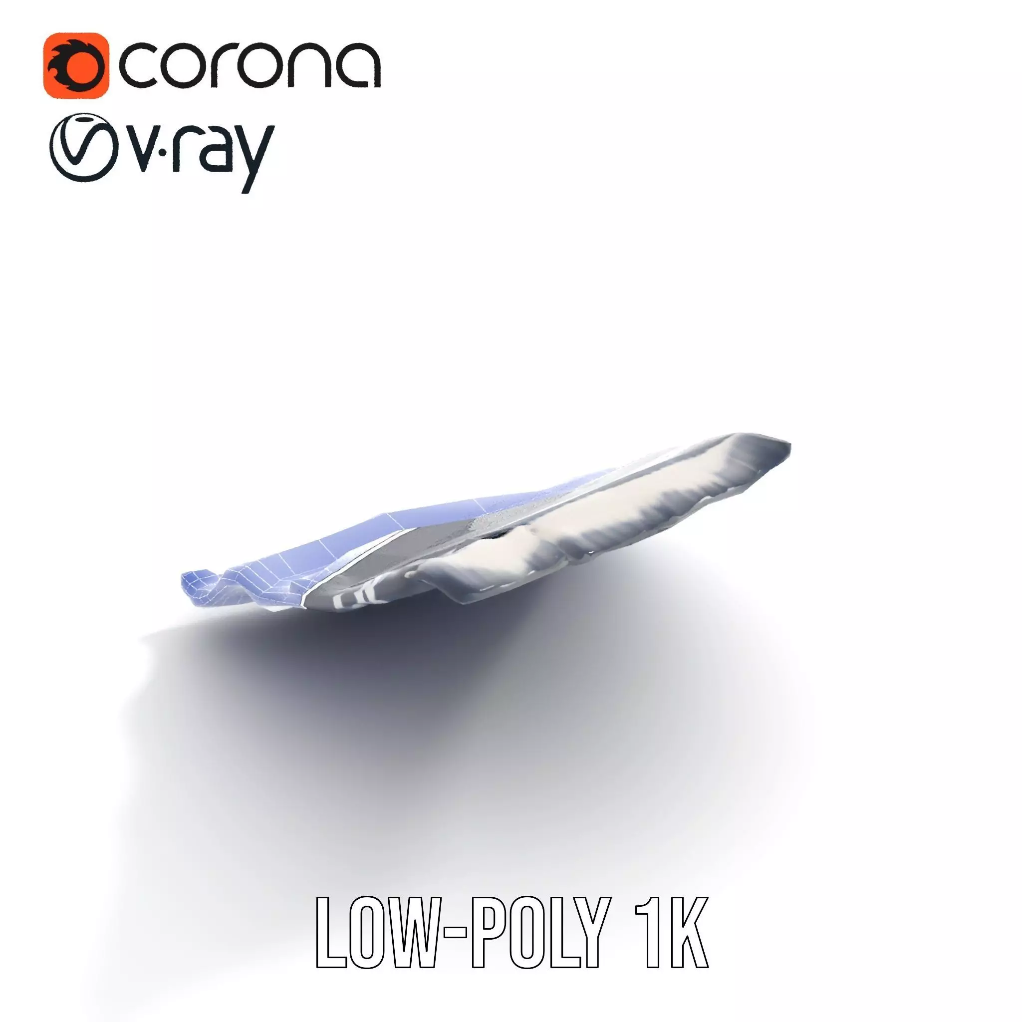 Navy Striped Towel model pack Low-poly 3D model_31