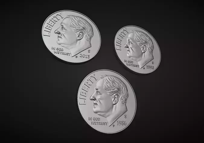 American Dime Coins 